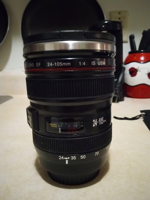 STRATA CUPS Camera Lens Coffee Mug -13.5oz | (2 LIDS + SPOON + BAG) Gift for Him, Dad Gifts, Photography, Camera accessories, Novelty Gifts customer photo 1