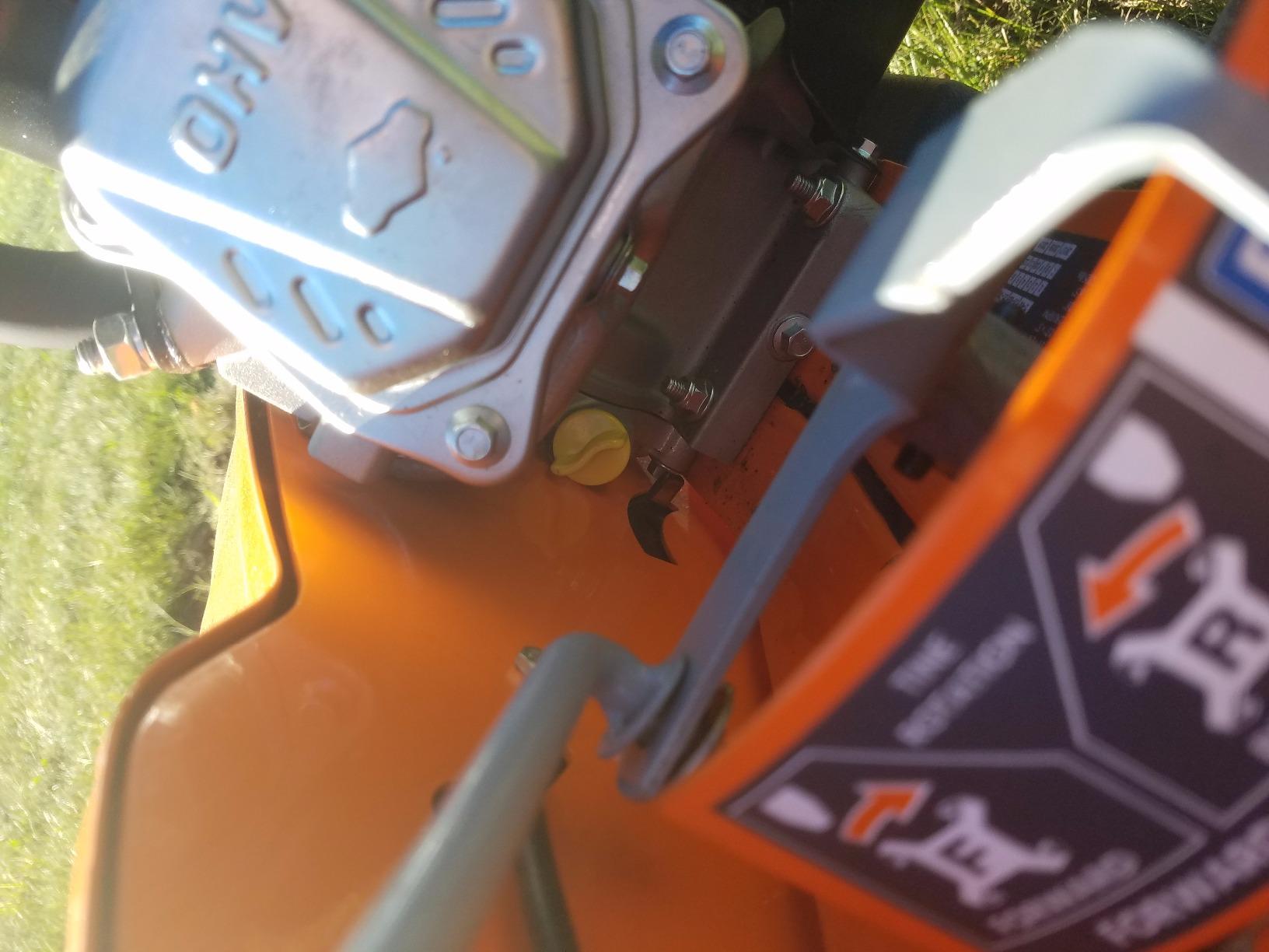 YARDMAX 18 in. 212 cc Gas OHV Engine Rear Tine Tiller with Dual Rotating Tilling customer photo 2