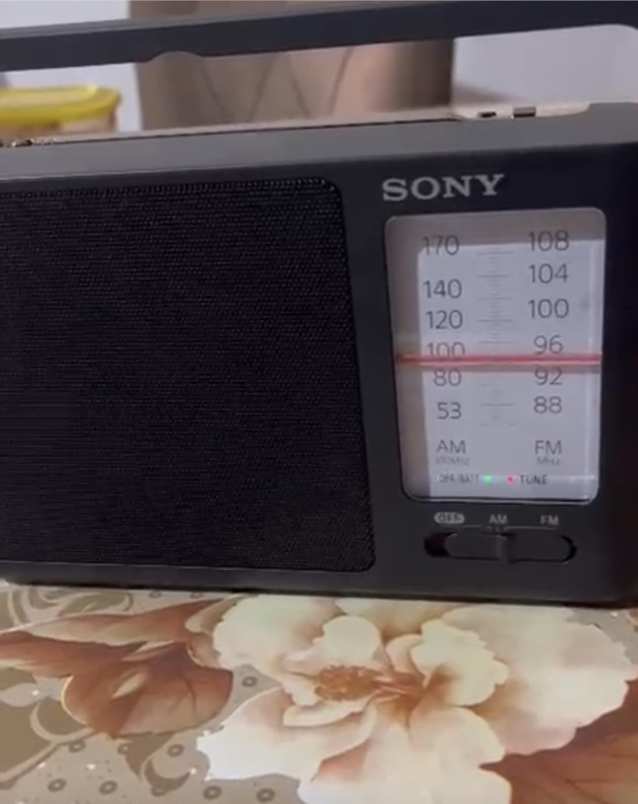 Sony ICF-506 Analog Tuning Portable FM/AM Radio, Black, 2.14 lb customer photo 1