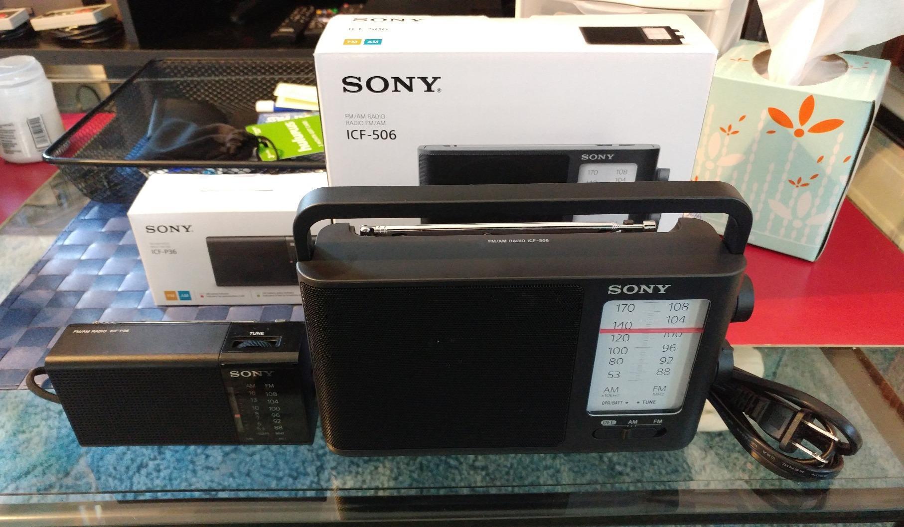 Sony ICF-506 Analog Tuning Portable FM/AM Radio, Black, 2.14 lb customer photo 2