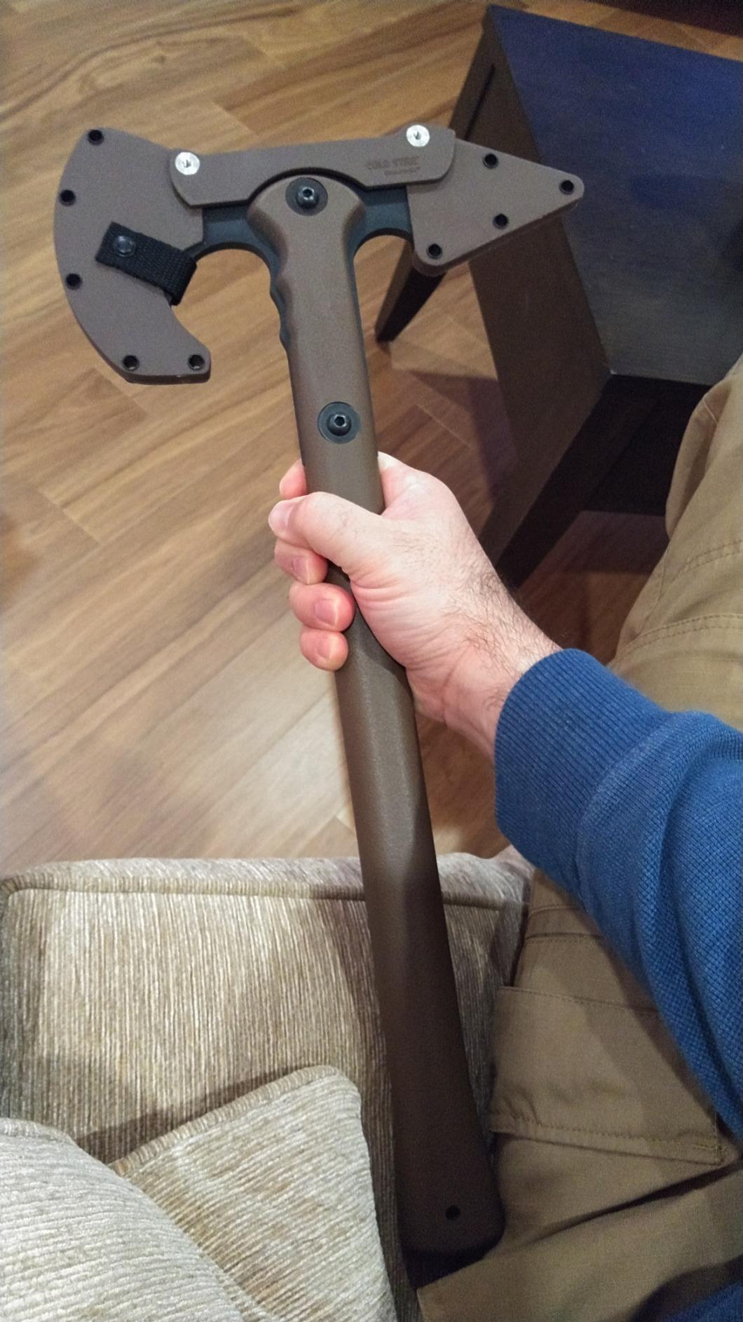 Cold Steel 90PTHF Trench Hawk, Flat Dark Earth, Boxed, 8.75