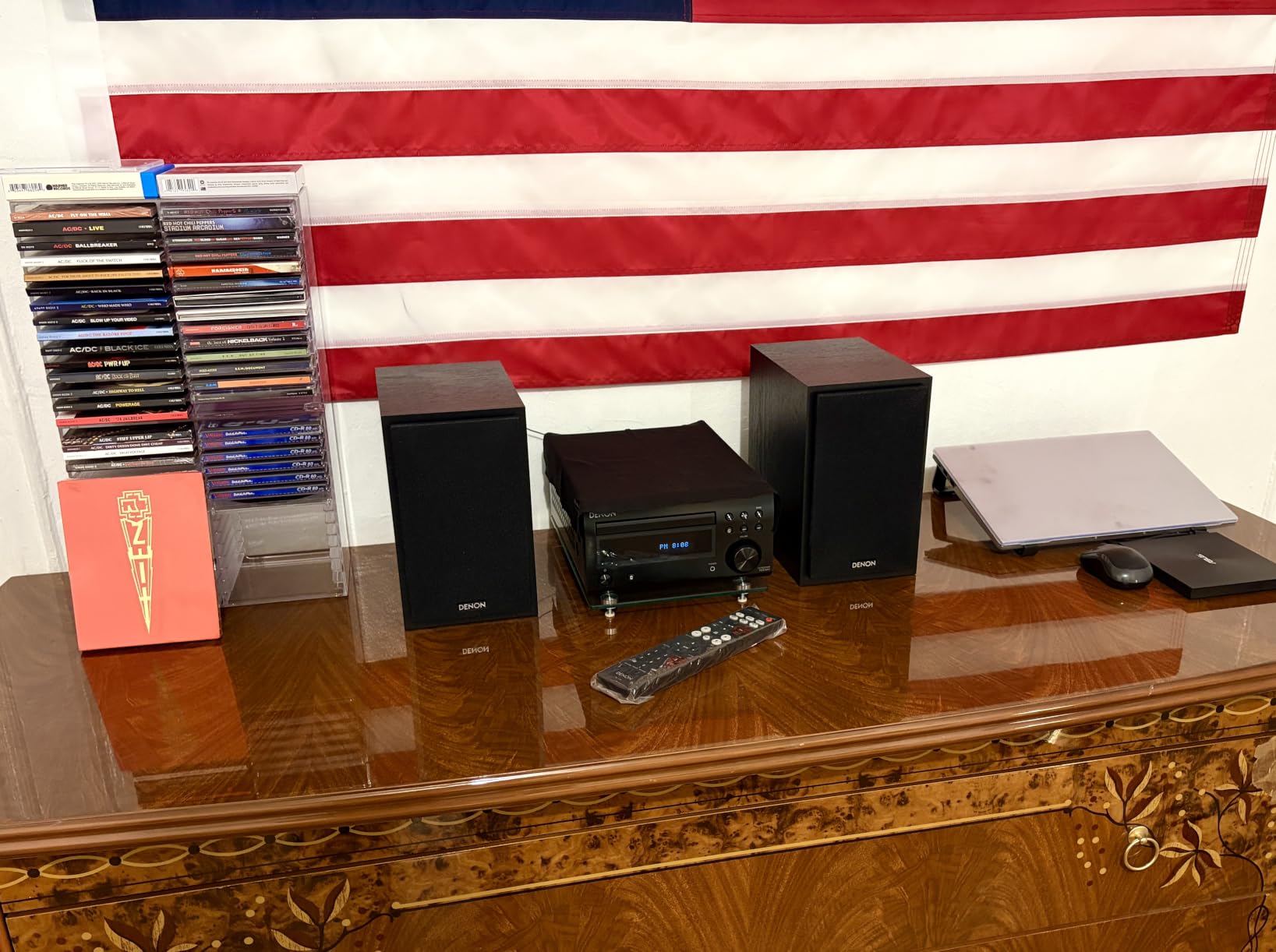 Denon D-M41 Home Theater Mini Amplifier and Bookshelf Speaker Pair - Compact HiFi CD Stereo System with Speakers, FM/AM Tuner, Wireless Bluetooth Amplifier customer photo 1