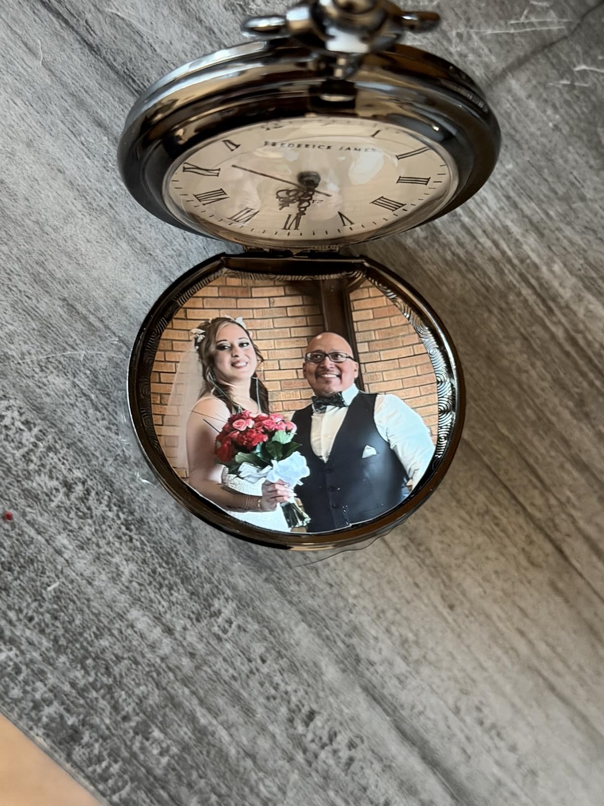 FJ FREDERICK JAMES Anniversary Gift's for Men - Engraved 'to My Husband' Pocket Watch | Anniversary Gift's for Him I Love You Gift for Husband for Birthday I Valentines customer photo 1