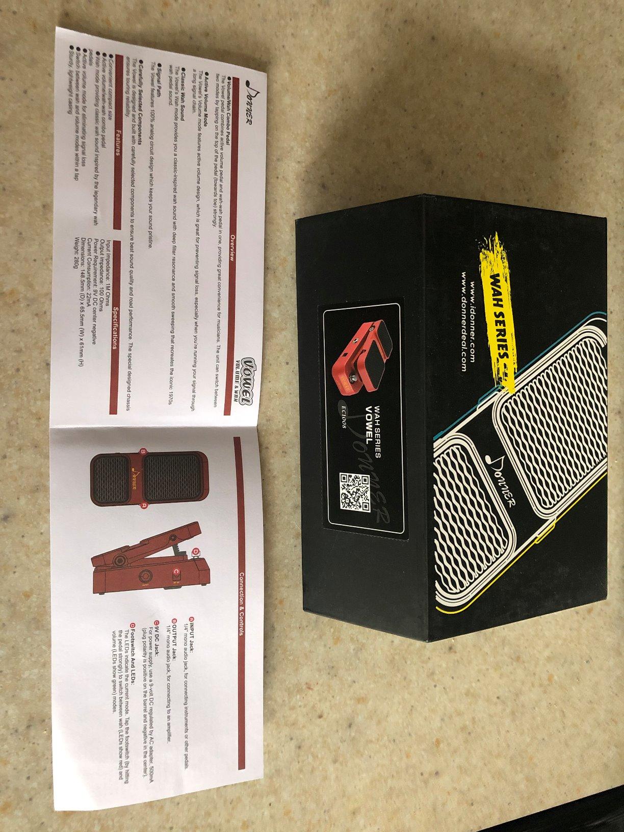 Donner Guitar Wah Pedal, 2 in 1 Wah Volume Pedal, Mini Vintage Electric Guitar Effect Pedal customer photo 1