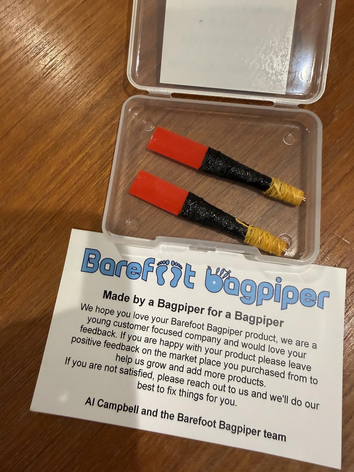 Practice Chanter Reed (2 reeds plus special tube) - #1 Top Rated Bagpipe Accessory customer photo 2