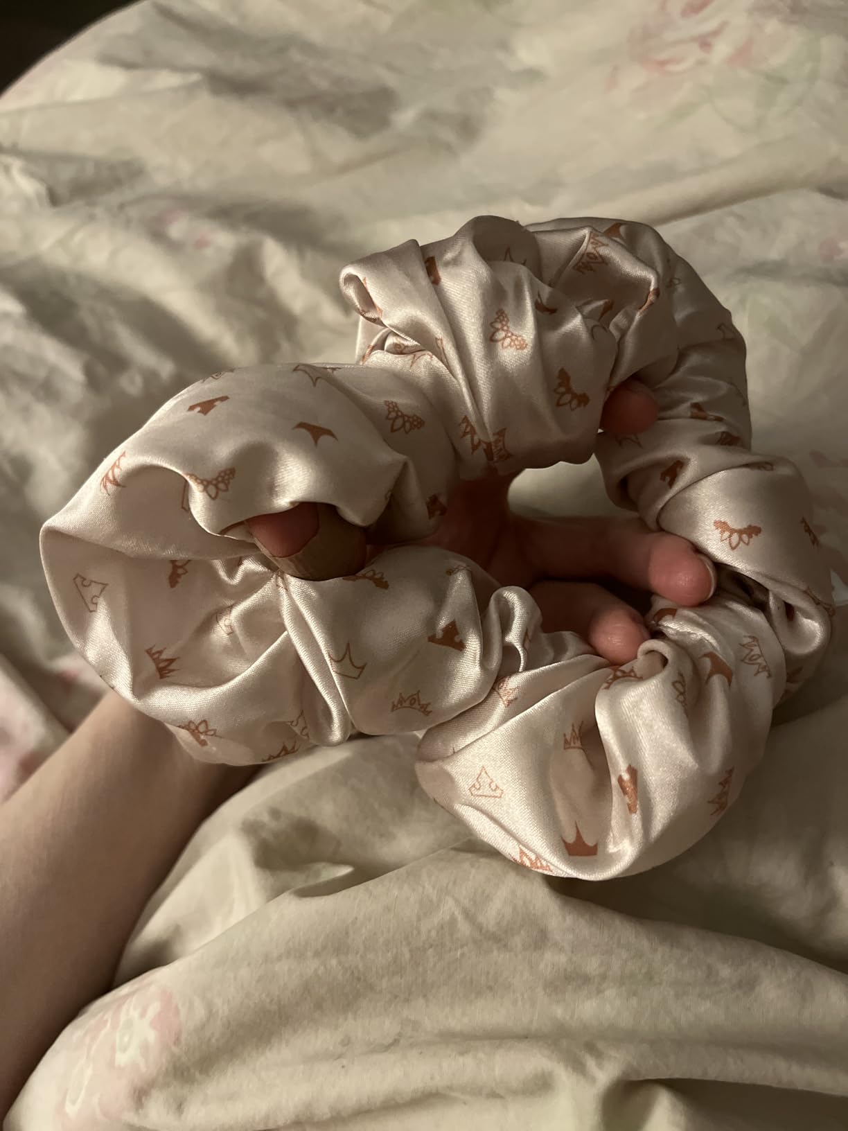 Kitsch Satin Scrunchies for Women - No Crease, Frizz Control | Softer Than Silk Scrunchies Gentle On Hair Scrunchies for All Hair Types | Stylish Hair Accessories College Essentials - Black, 5pcs customer photo 1