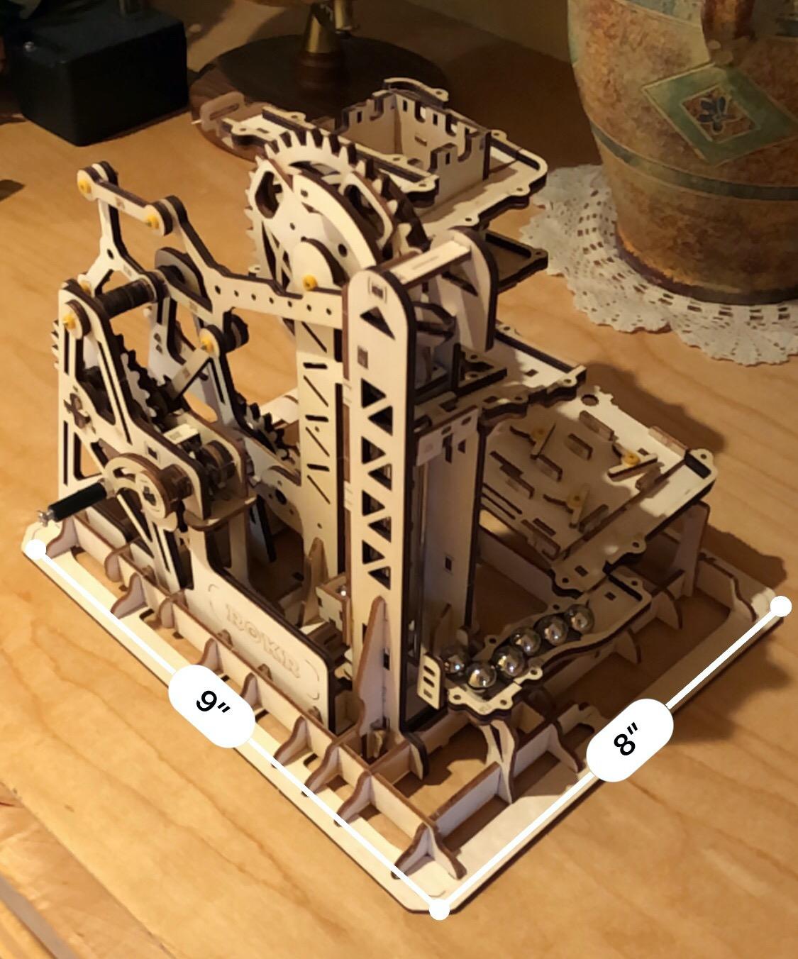 ROKR 3D Wooden Puzzle-Mechanical Model-Wooden Craft Kit-DIY Assembly Toy-Mechanical Gears Set-Brain Teaser Games-Best Gifts for Adults & Teens Age 14+(LG504-Fortress) customer photo 1