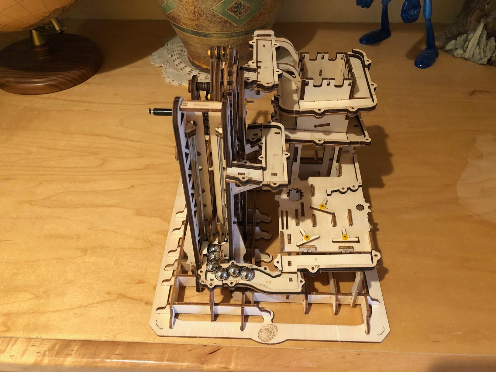 ROKR 3D Wooden Puzzle-Mechanical Model-Wooden Craft Kit-DIY Assembly Toy-Mechanical Gears Set-Brain Teaser Games-Best Gifts for Adults & Teens Age 14+(LG504-Fortress) customer photo 2