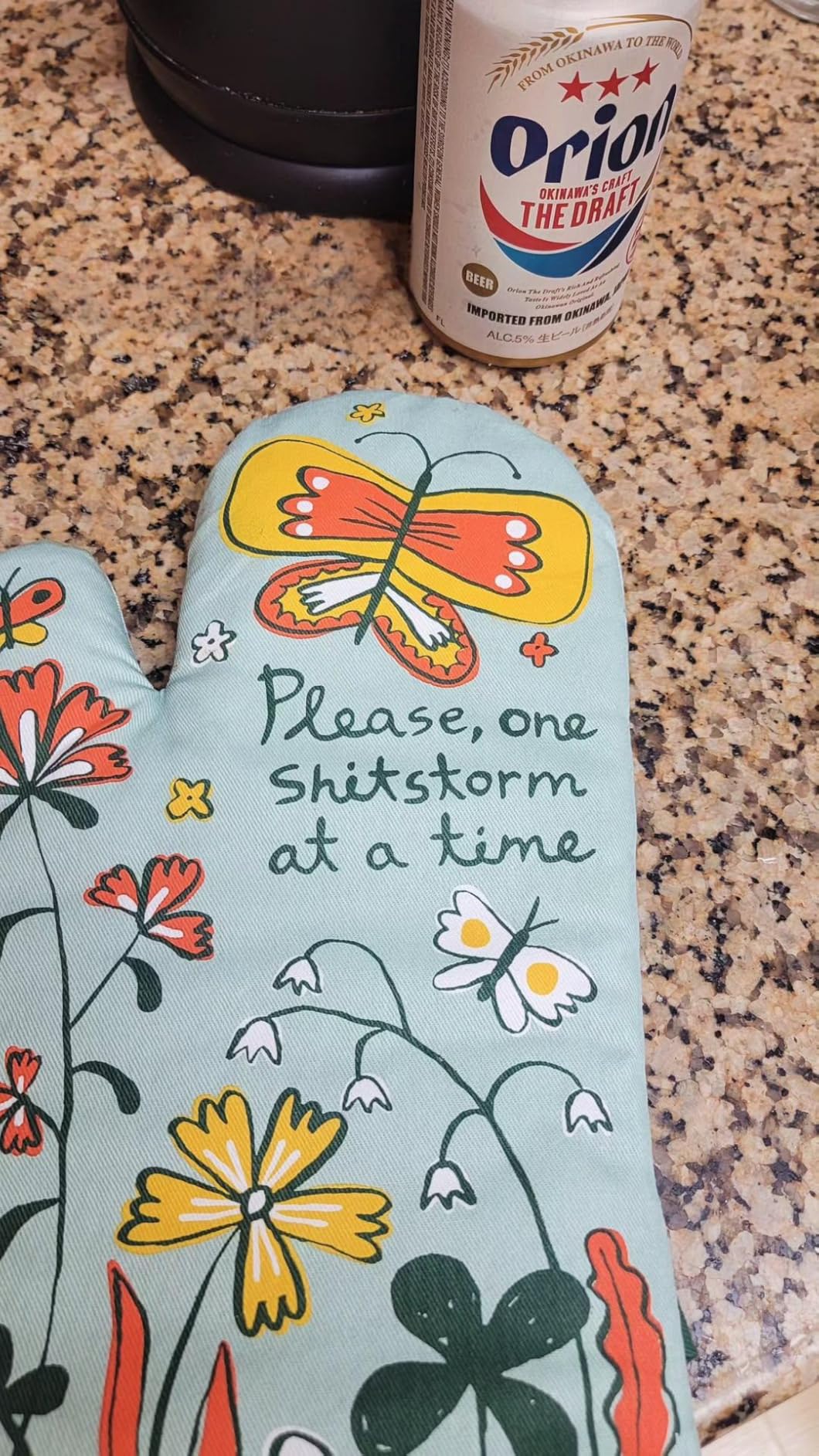 Blue Q B*tch I Am The Secret Ingredient Funny Oven Mitts, Home Kitchen Gifts, Cooking Accessories, Super-Insulated Quilting, Comfy Natural-Fitting Shape, Pot Holders, 100% Cotton customer photo 1