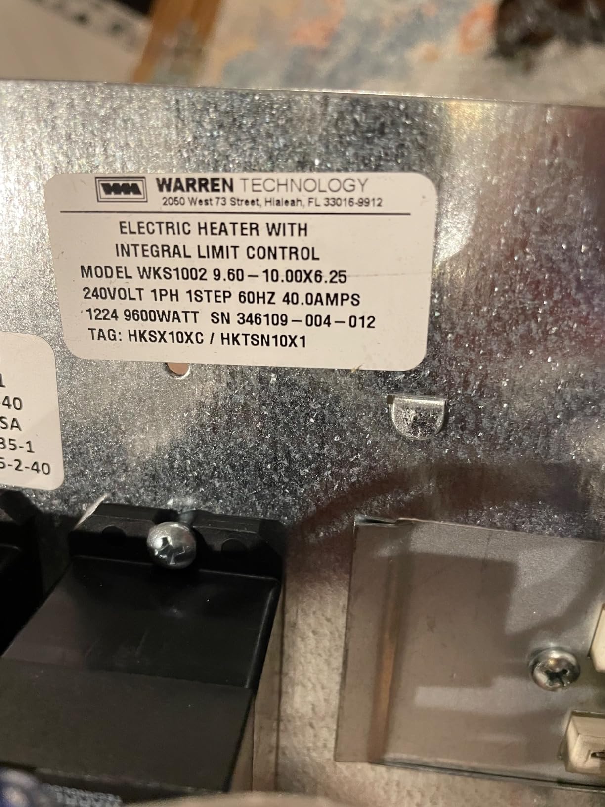 Goodman HKSX10XC 10 kW 208/240 V 1 Phase Electric Heat Kit customer photo 1