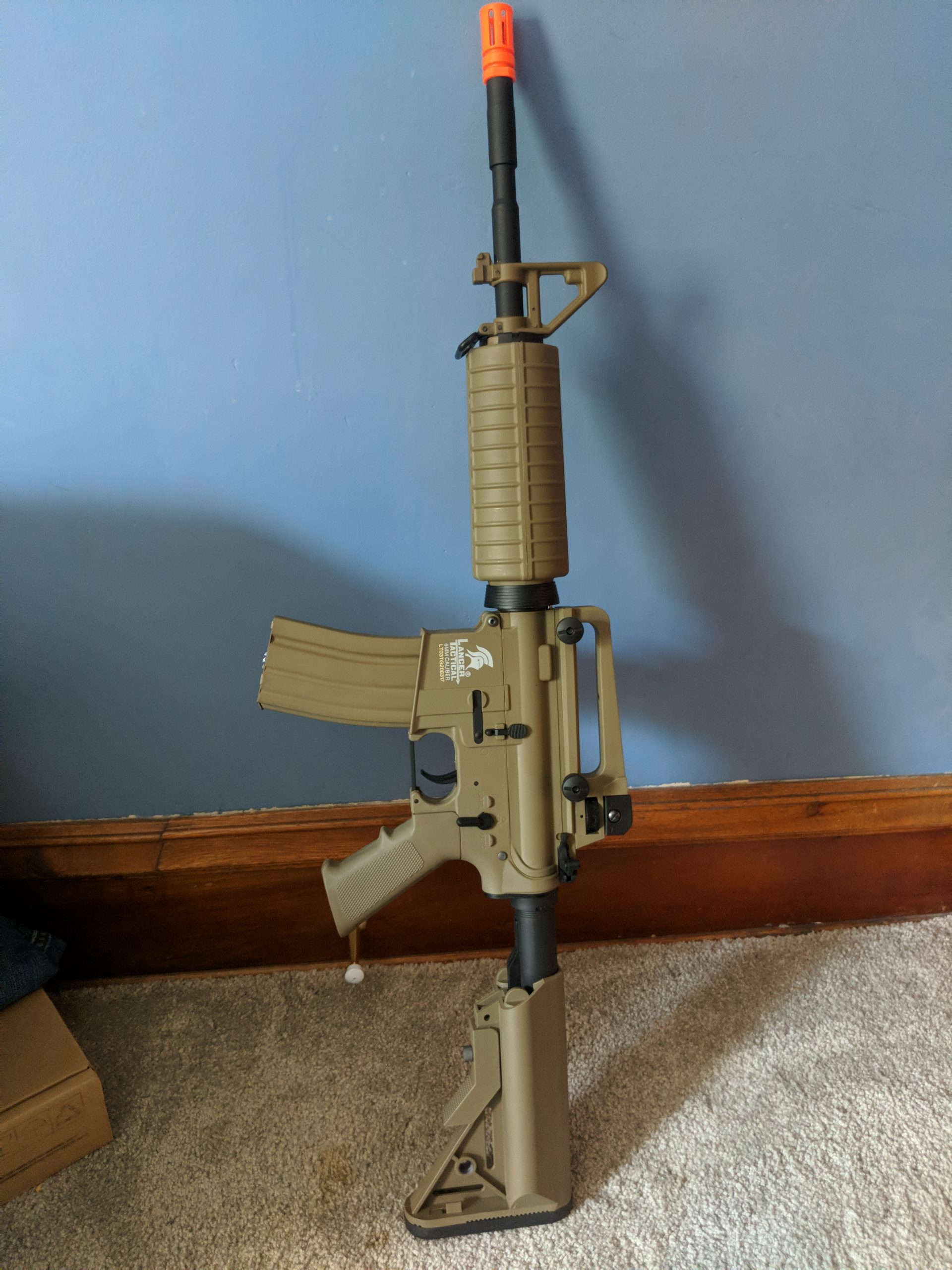 Lancer Tactical Gen 2 Airsoft M4A1 Carbine Polymer AEG Gun w/9.6v Nimh 1600 mAh Battery, Charger, 1000 Rounds 0.20g BBS Included customer photo 1