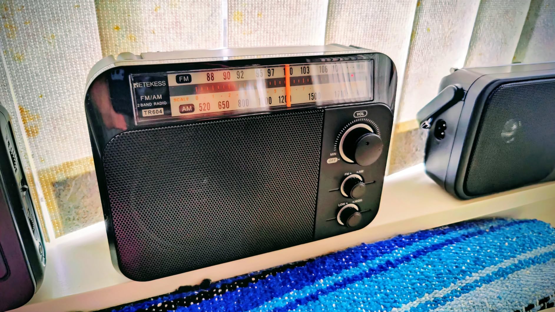 Retekess TR604 AM FM Radio, Portable Radio Plug in Wall, D Battery Operated, Large Dial, High/Low Tone Mode, Big Speaker, Earphone Jack, for Home, Picnic, Senior customer photo 2