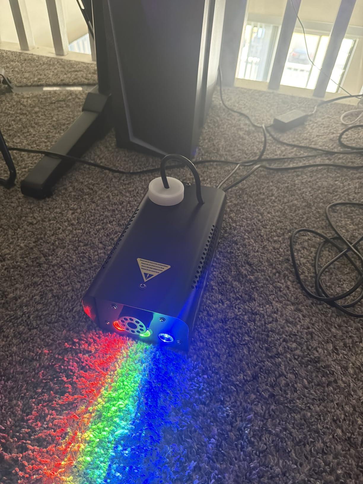 Fog Machine JDR Smoke Machine Controllable LED Light 500W and 2000CFM Fog Disinfection with Wireless and Wired Remote Control for Weddings, Halloween,Parties or Disinfection with Fuse Protection customer photo 1