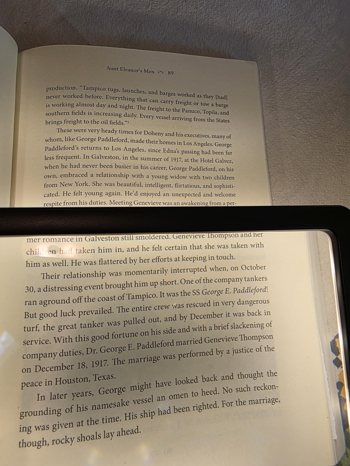 MagniPros 5X [Rechargeable] Large Ultra Bright LED Page Magnifier with Anti-Glare Lens & 3 Stepless Color Light Modes to Relieve Eye Strain-Ideal for Reading Small Prints, Low Vision and Seniors customer photo 1
