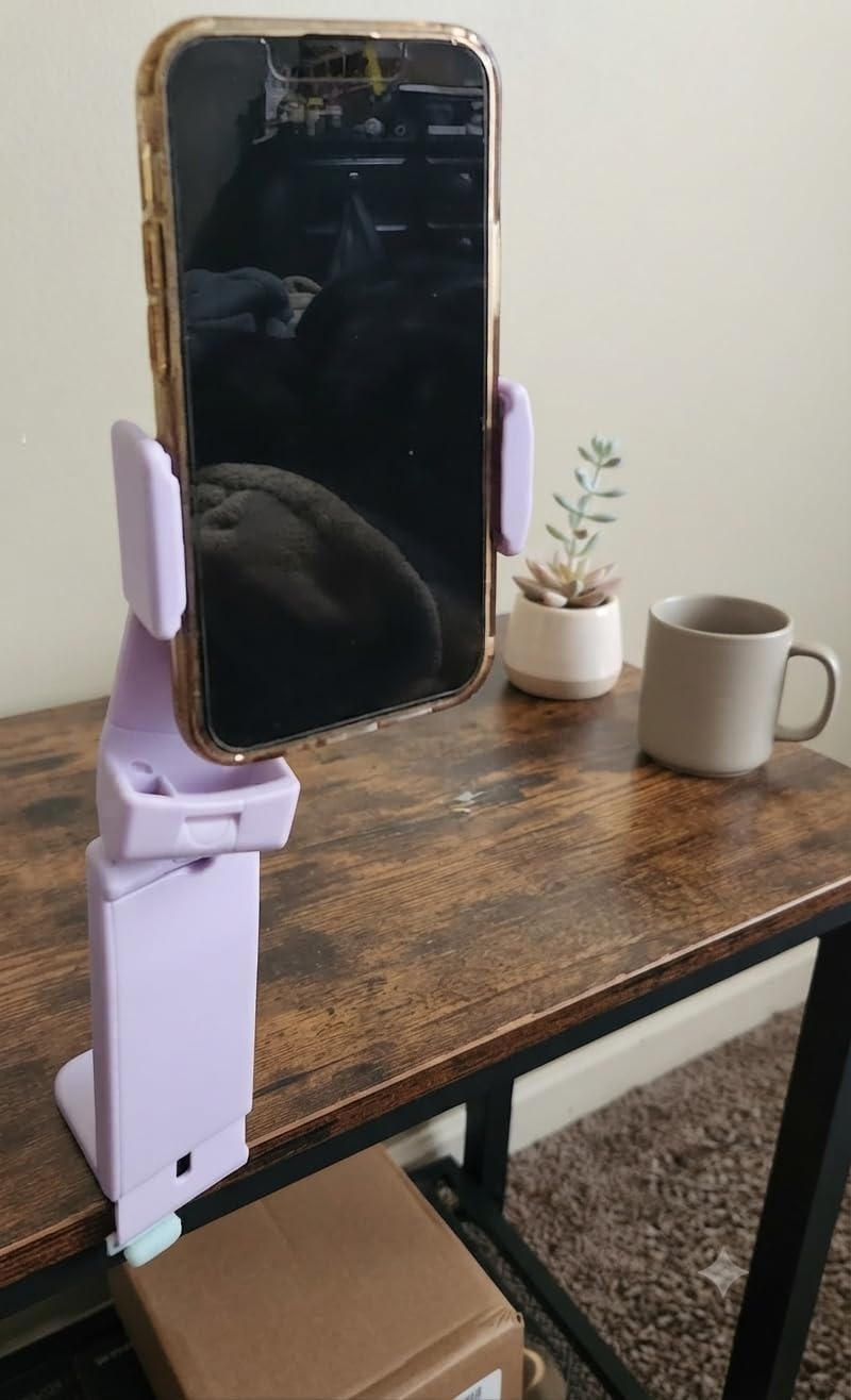 Perilogics Universal in Flight Airplane Phone Holder Mount, Hands Free Viewing with Multi-Directional Dual 360 Degree Rotation, Pocket Size Must Have Airplane Travel Essential Accessory customer photo 1