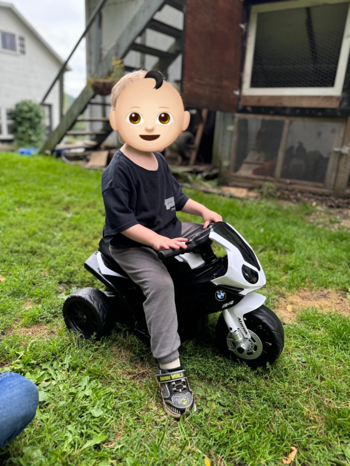 Costzon Licensed BMW Kids Electric 3-Wheel Ride-On Motorcycle Toy for Boys & Girls, with Headlights, Music and Battery Powered Pedal Kids Toddler Motorcycle customer photo 1