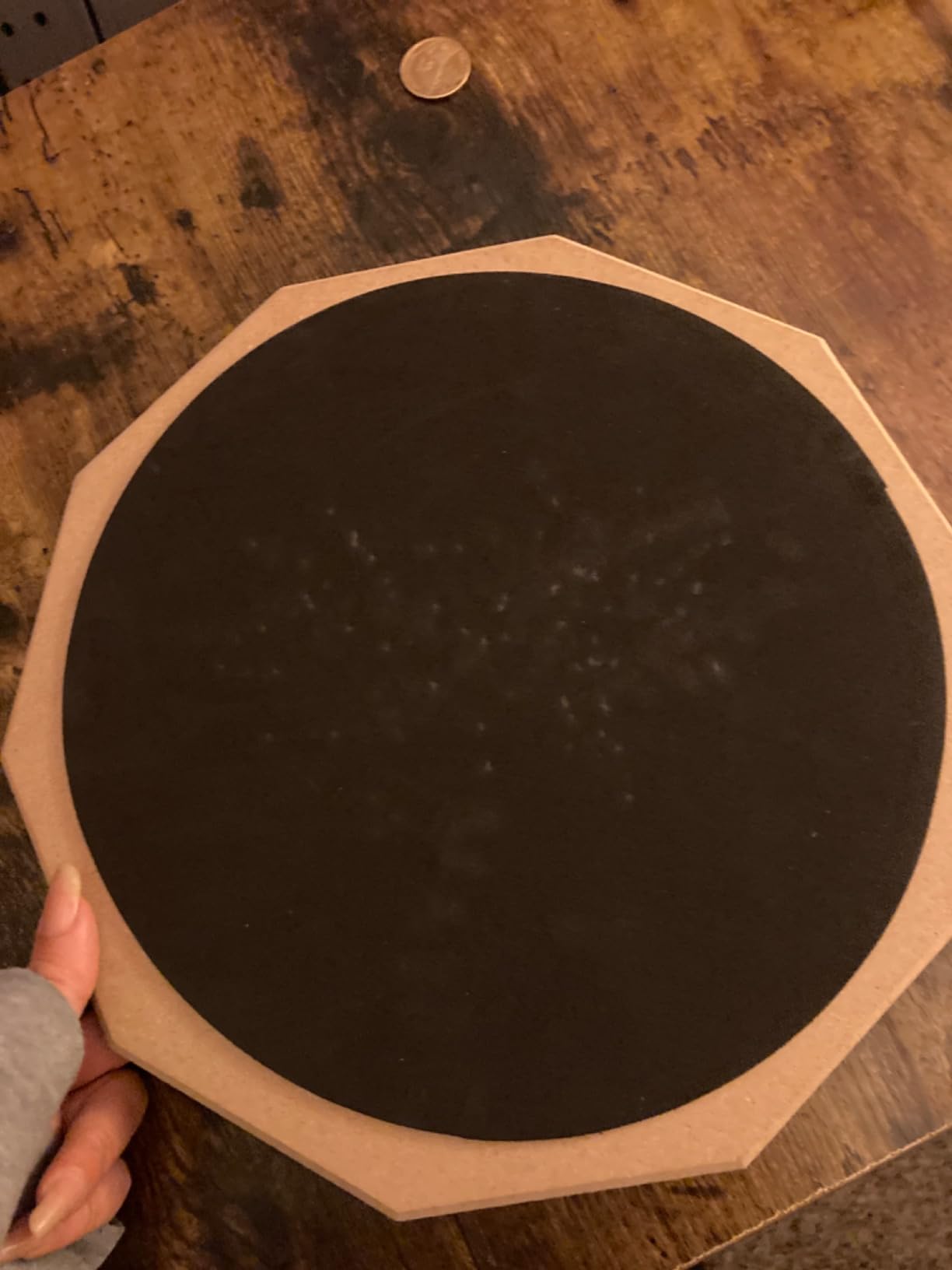 Donner Drum Practice Pad 8 Inches, Silent Practice Drum Pad 2-Sided With Drum Sticks - Gray customer photo 2