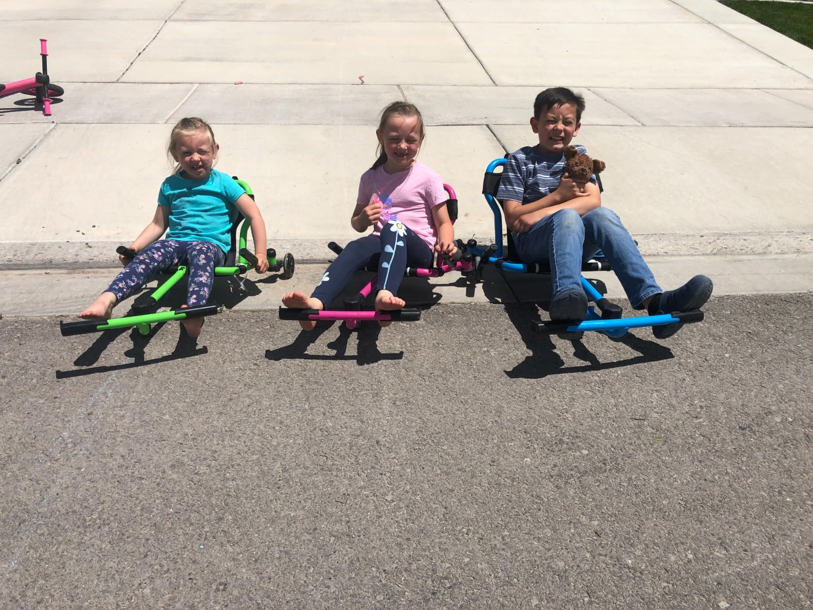 EzyRoller Drifter X Ride On Toy for Kids, Ages 4-12, Up to 154 lbs - Blue customer photo 2