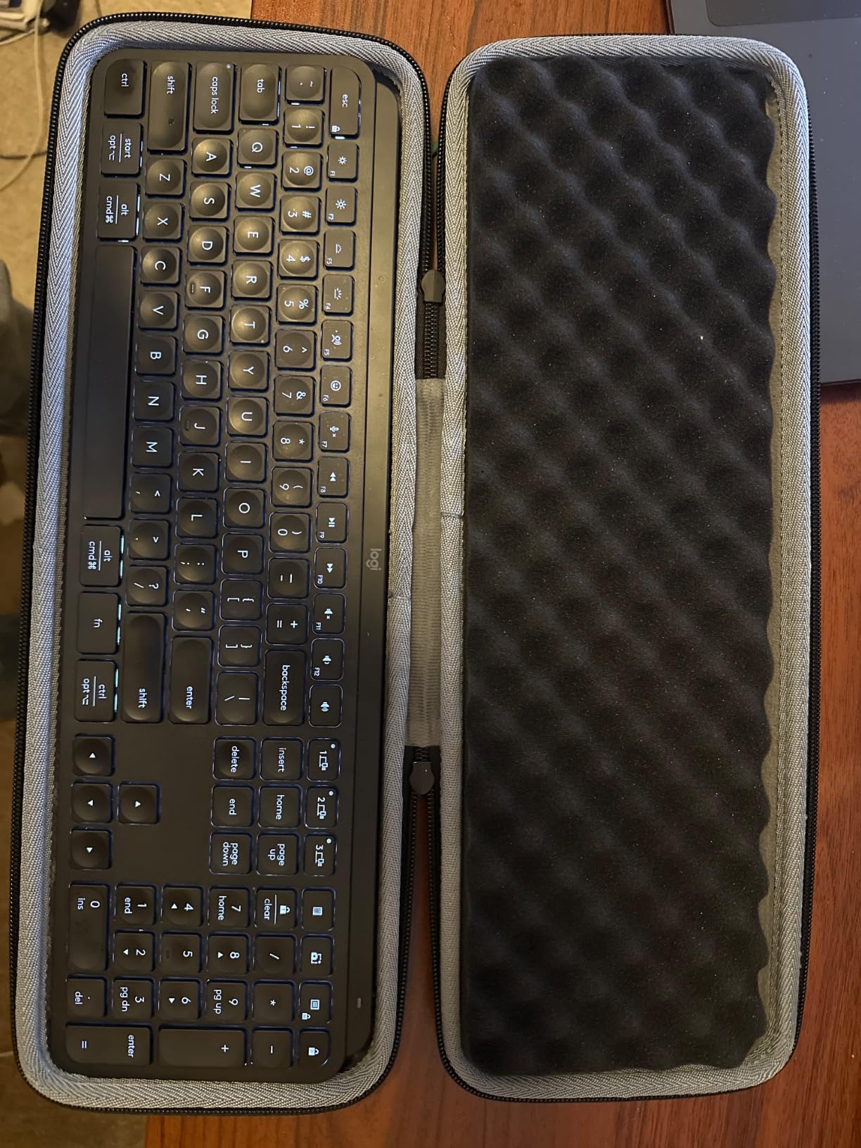 co2CREA Hard Case Replacement for Logitech MX Keys S/MX Keys Advanced Wireless Illuminated Keyboard (Case for MX Keys Keyboard, Black Case) customer photo 2