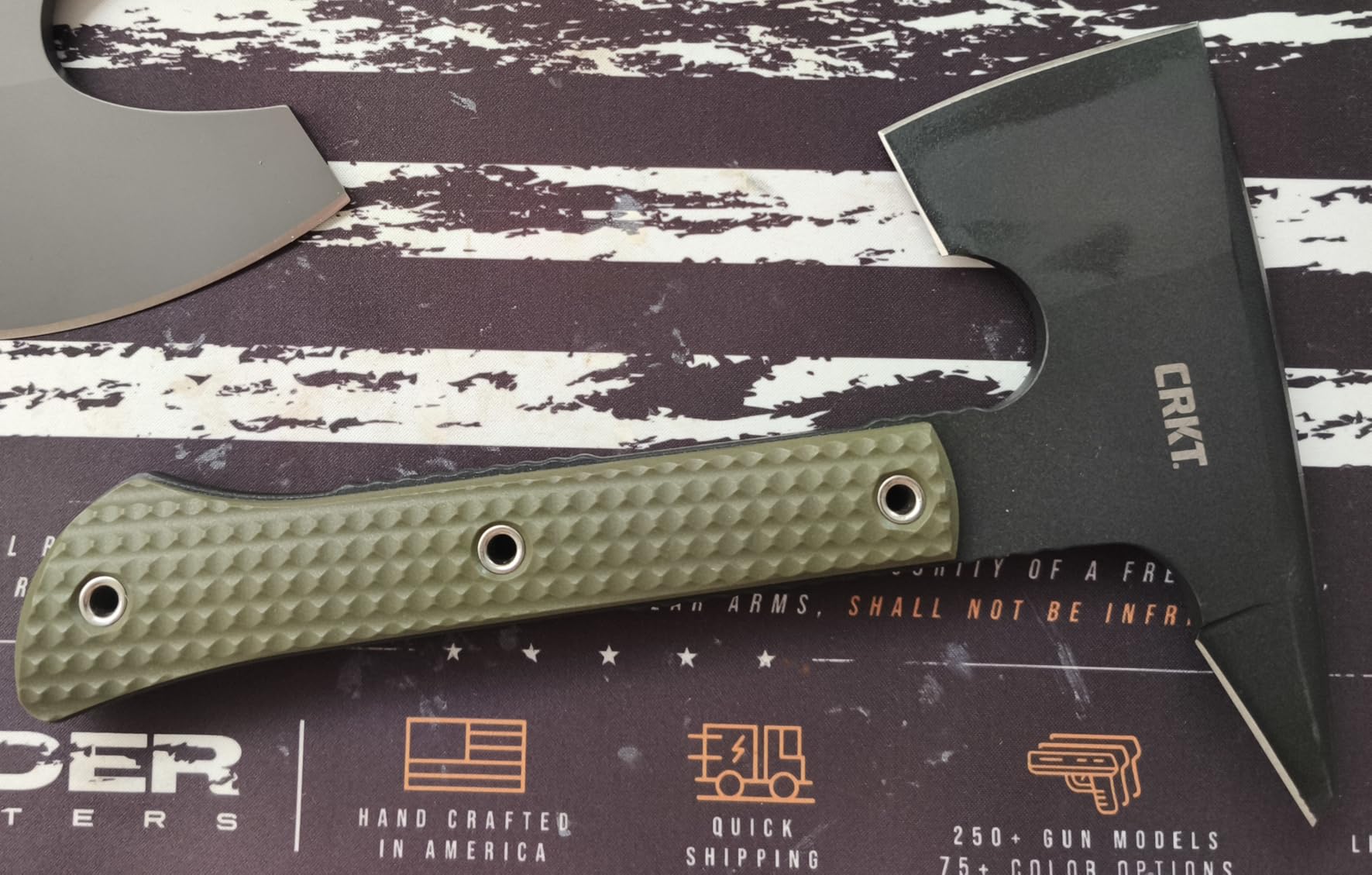 CRKT Jenny Wren Compact Axe for Outdoors and Camping, Spiked Head, 3 Edged Sides, Powder Coat Finished SK5 Carbon Steel 2726 customer photo 1