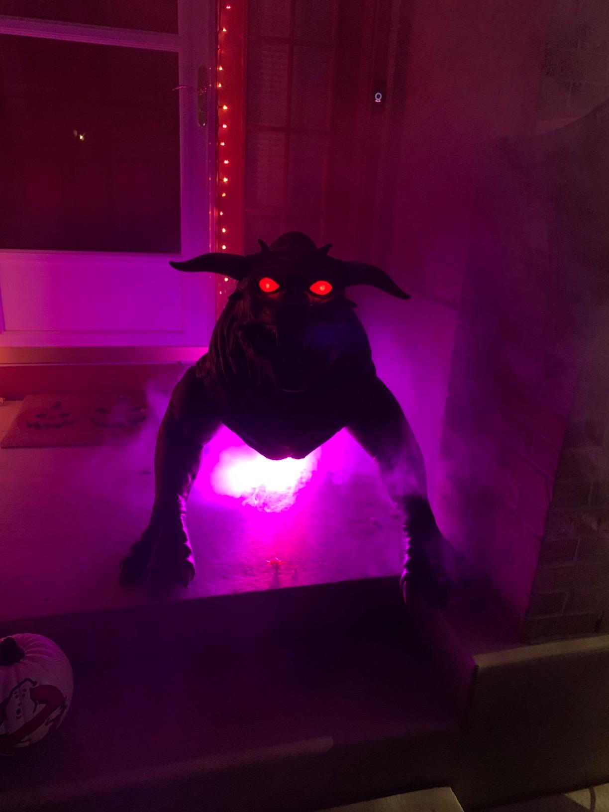 Fog Machine - Smoke Machine with 12 Colorful LED Lights Effect, 2000CFM Smoke Machine Fog Halloween with Wired and Wireless Remote Control, Ideal for Outdoor, Wedding, Parties, and DJ Stage customer photo 2