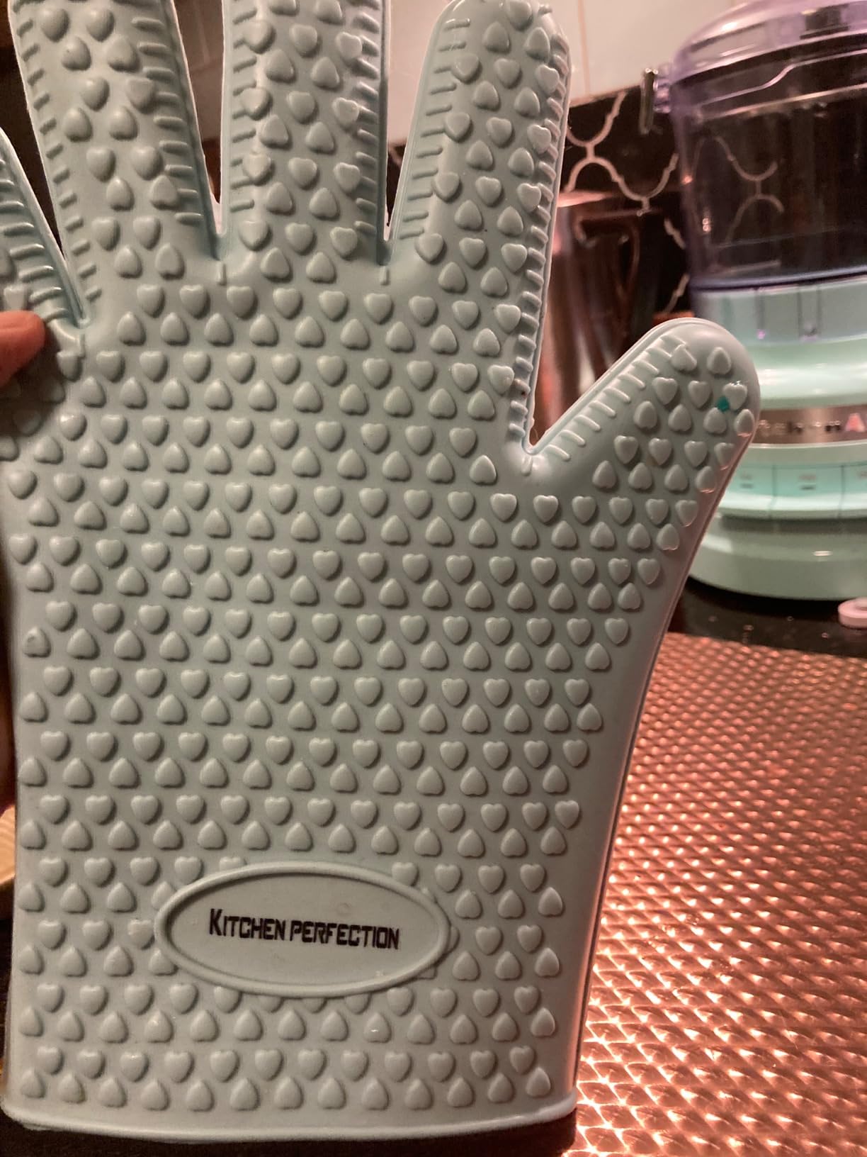 KITCHEN PERFECTION Silicone Smoker Oven Gloves - Extreme Heat Resistant BBQ Gloves - Handle Hot Food Right on Your Smoker Grill Fryer Pit | Waterproof Oven Mitts Grill Gloves | Superior Value Set + 3 Bonuses customer photo 2