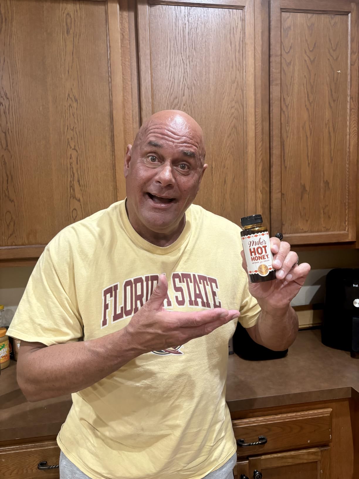 Mike's Hot Honey, America's #1 Brand of Hot Honey, Spicy Honey Infused with Chili Peppers, Certified Kosher, Gluten-Free, Paleo-Friendly, Sweet Heat, Perfect for Hot Sauce Lovers (10oz Bottle) customer photo 2