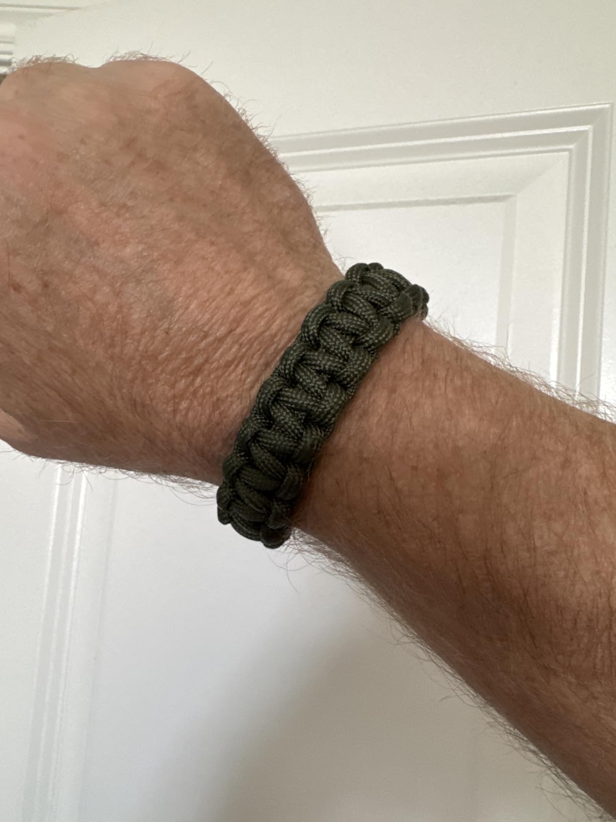 Firecraft Cord Survival Bracelet - Paracord Bracelet with Bow Shackle for Camping and Emergency - 3 Extra Strands Include Wax Thread, Tinder, and Fishing Line customer photo 2