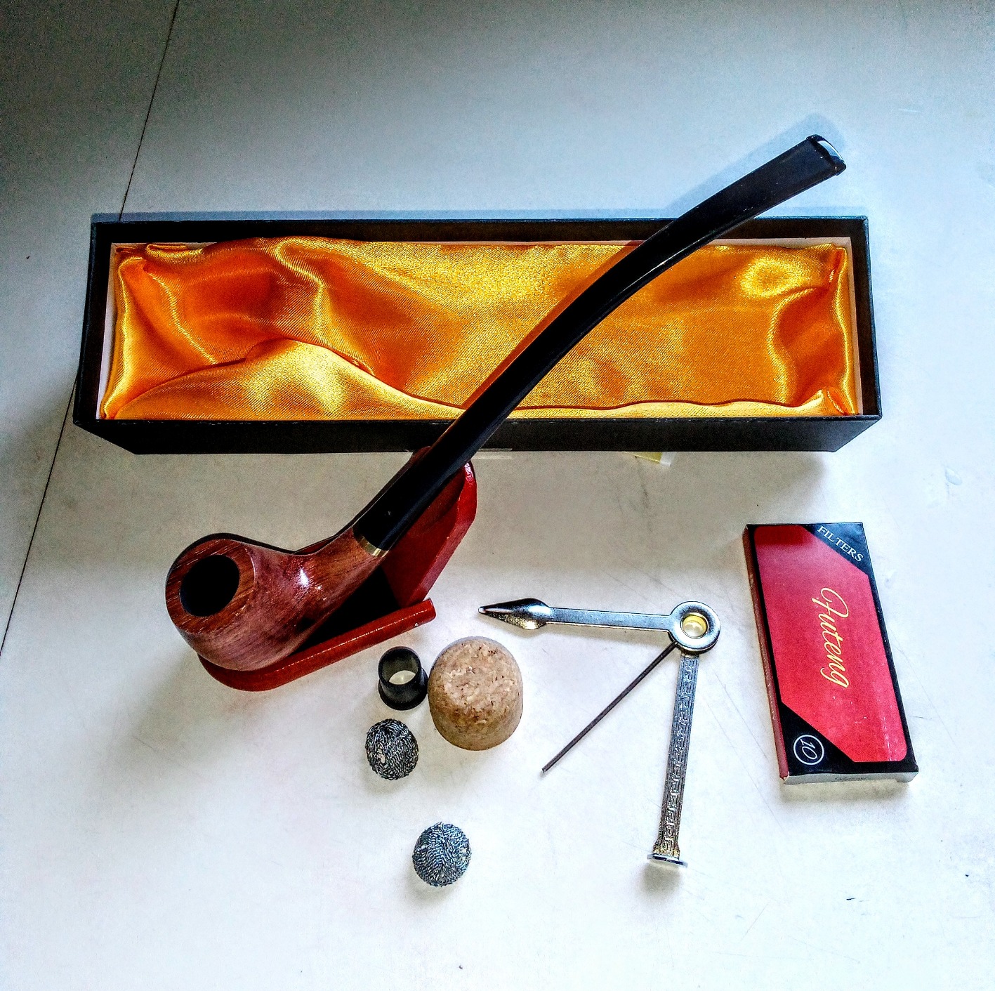 Joyoldelf Tobacco Pipe Rosewood Churchwarden Complete Starter Set customer photo 2