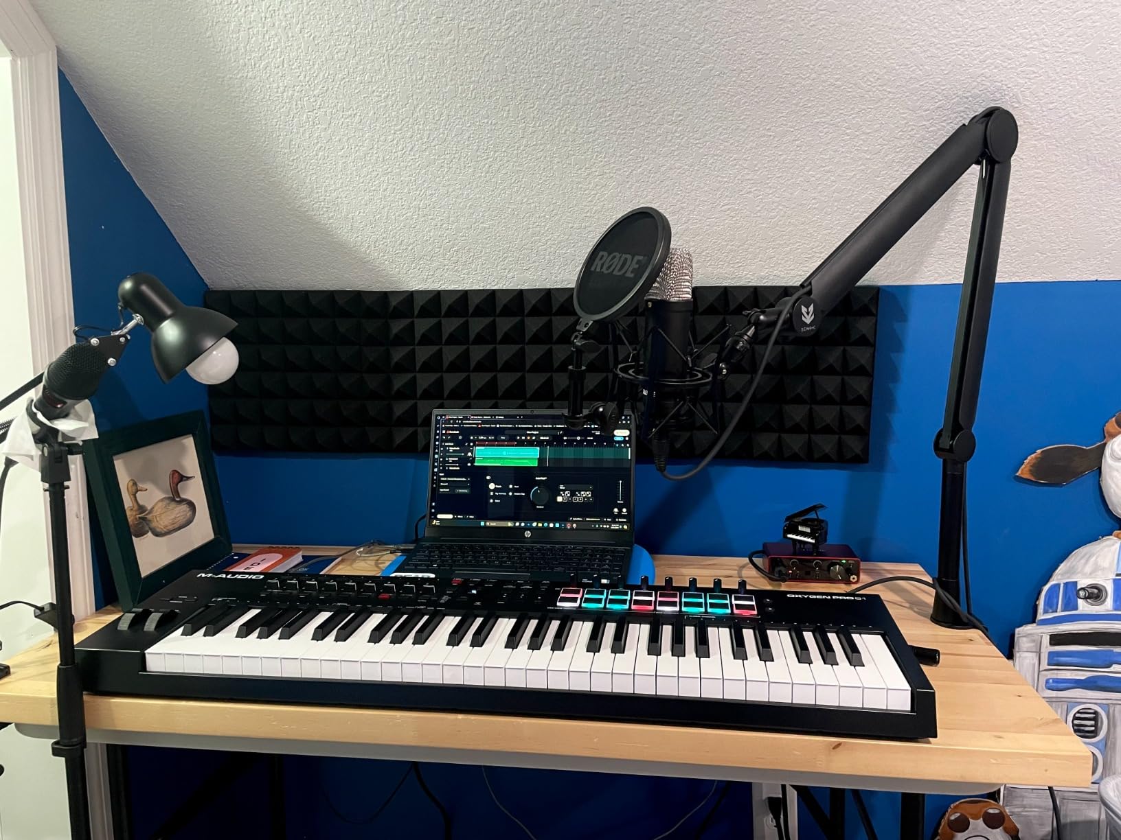 M-AUDIO Oxygen Pro 61 Key USB MIDI Keyboard Controller With Beat Pads, MIDI-assignable Knobs, Buttons and Faders, and Native Instruments Sound Package customer photo 2