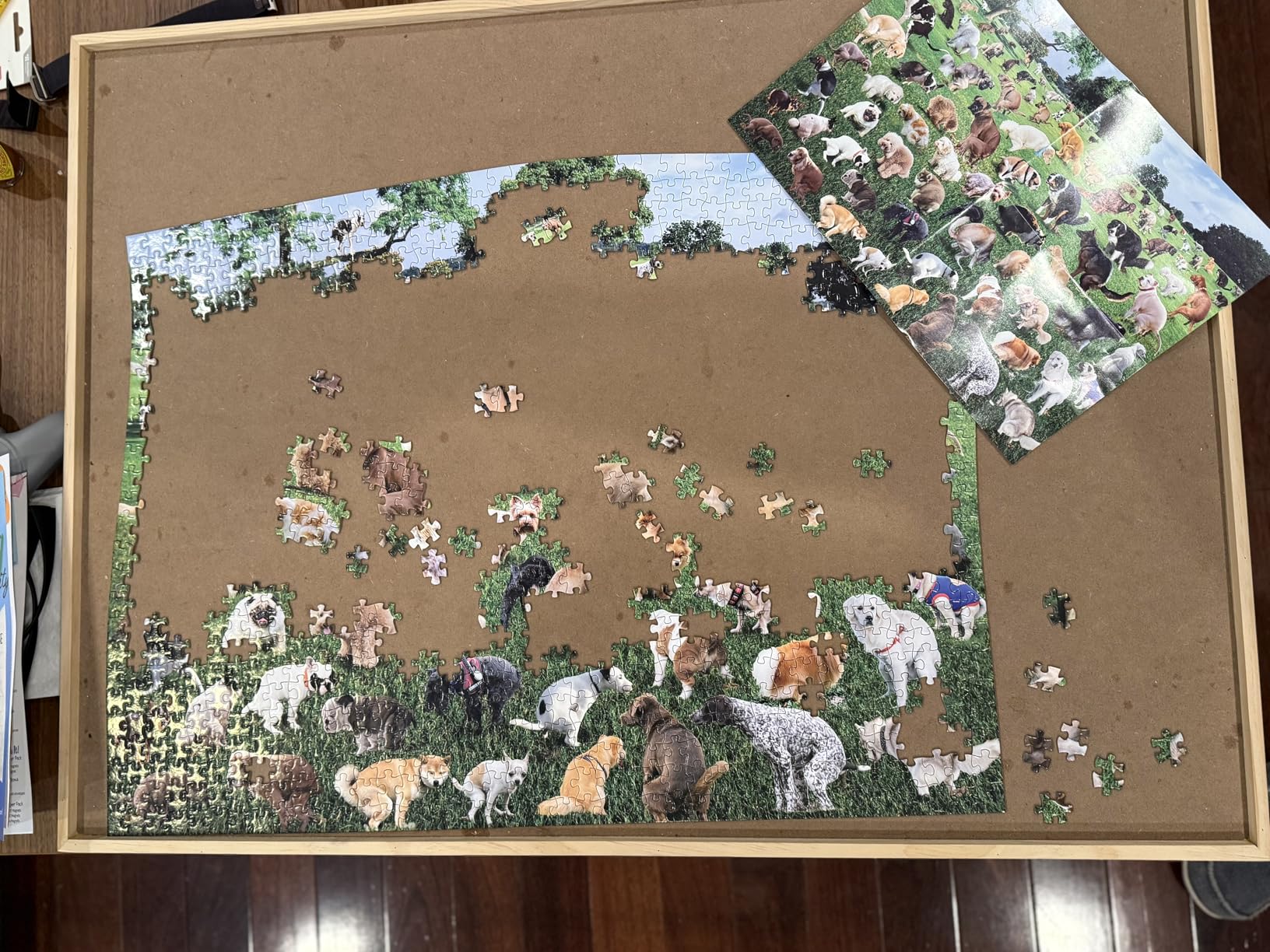Funwares Original 101 Puppies - Funny 1000 Piece Jigsaw Puzzle for Adults and Kids - Hilarious Gag Gift for Dog Lovers and White Elephant customer photo 2