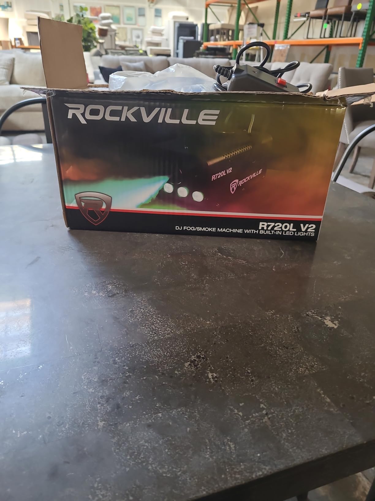 Rockville R720L V2 440W Fog/Smoke Machine, RGB LED Lights, Wireless Timer Remote Controls Fog & LEDs, 0.6L Fluid Included | Fluid Included, 3000 CFM Output, Wireless Timer, RGB, 3.5 Min Heat Up, Indoor/Outdoor, Compact customer photo 1