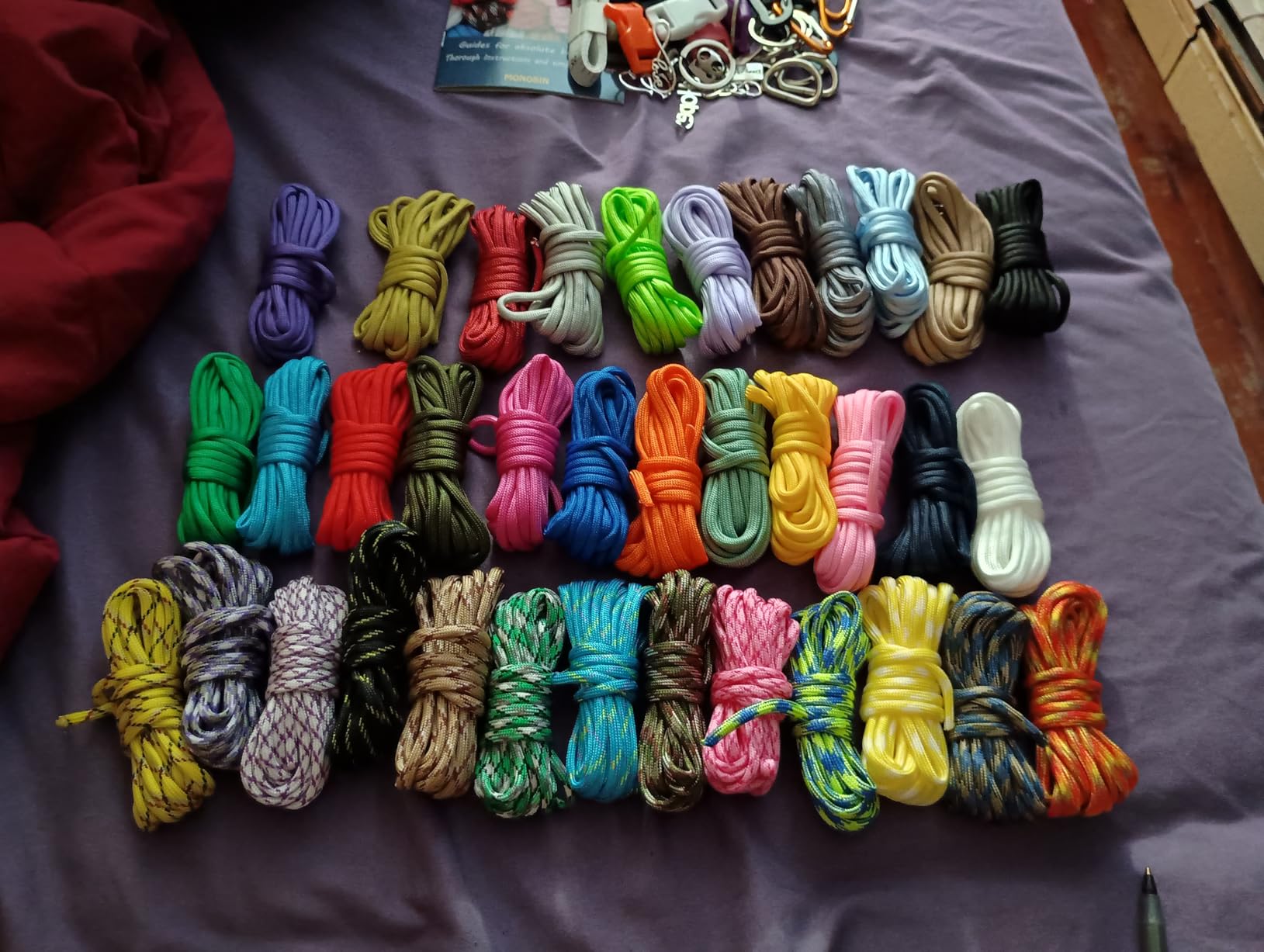 Paracord Combo Kit - 36 Colors, Multifunction Ropes & Accessories for Crafts customer photo 2