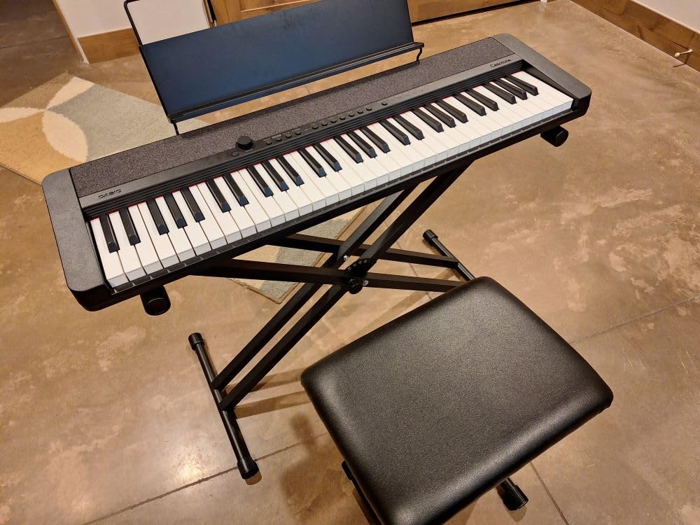 Casio Casiotone CT-S1 - 61-Key Touch-Sensitive Retro Keyboard | Sleek, Portable Design for Beginners to Pros | Stereo Grand Piano + 60 AiX Tones | USB-MIDI Connectivity customer photo 1