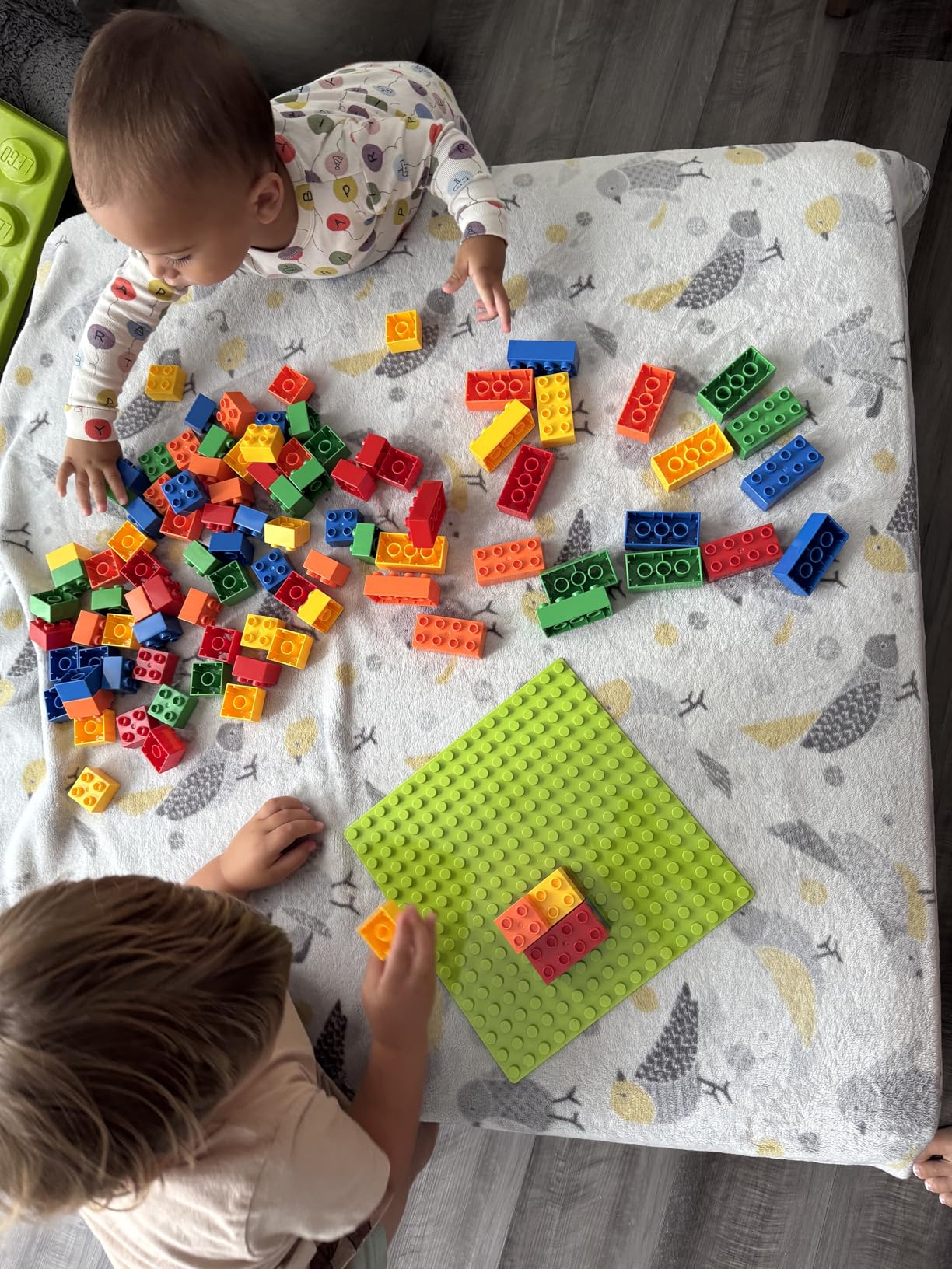 aotipol Building Blocks for Kids Toddlers Including a Baseplate, 101-piece Large Classic Building Bricks Set for Kids of All Ages, Basic STEM Toys Gift, Compatible with All Major Brands customer photo 2