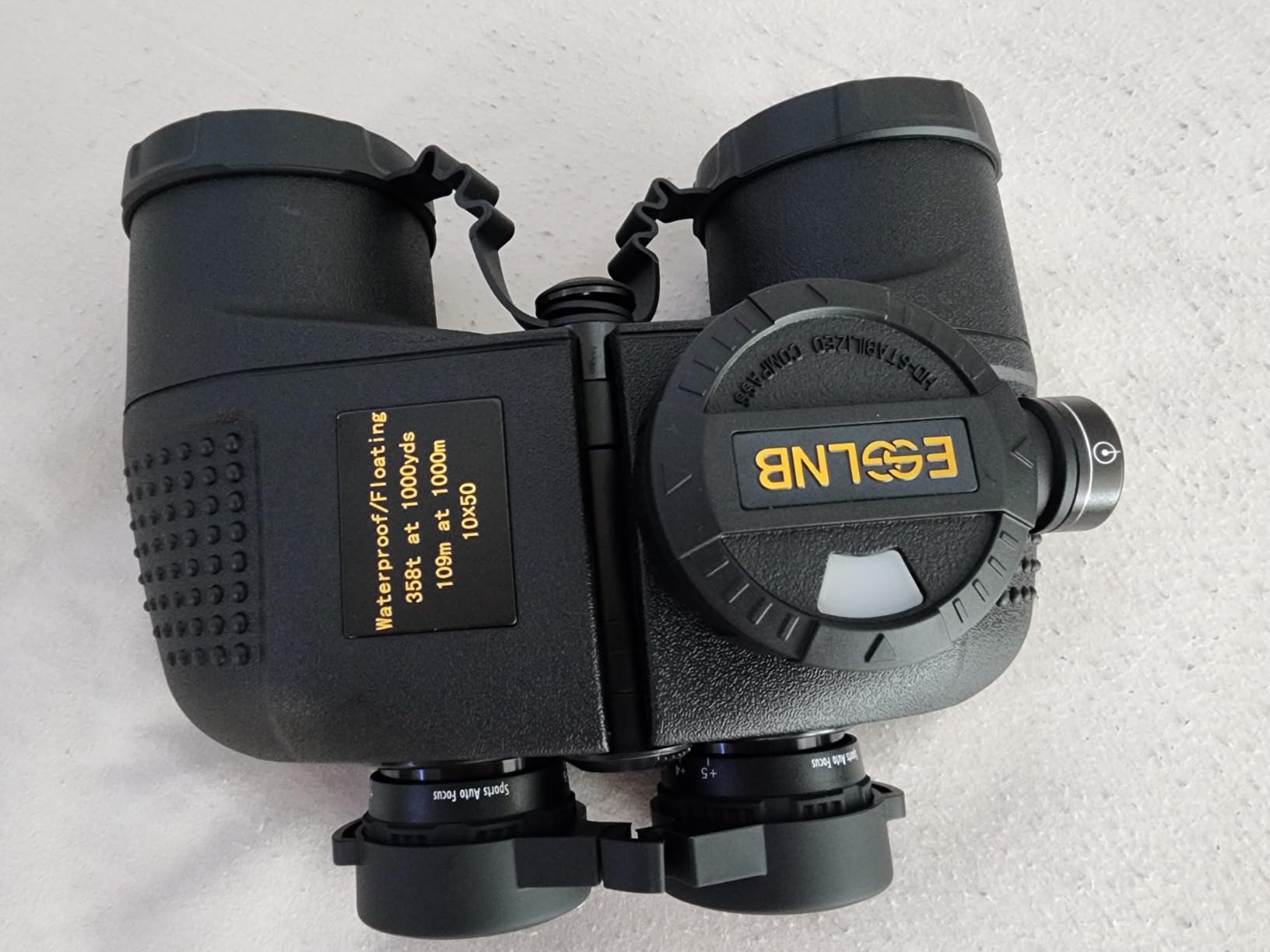 ESSLNB 10X50 Marine Binoculars with Illuminated Rangefinder, Compass, IPX7 Waterproof, BAK4 Prisms, for Navigation, Hunting customer photo 1