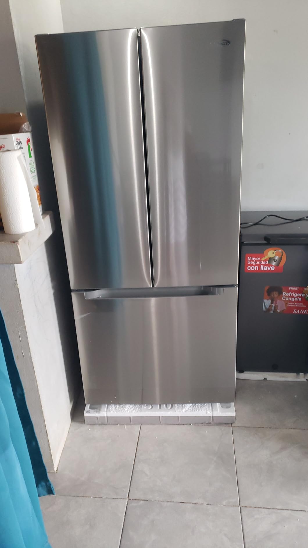 KoolMore Counter Depth French Door Refrigerator with Ice Maker, 4 Door Stainless-Steel Fridge - 22.5 Cu.Ft customer photo 1