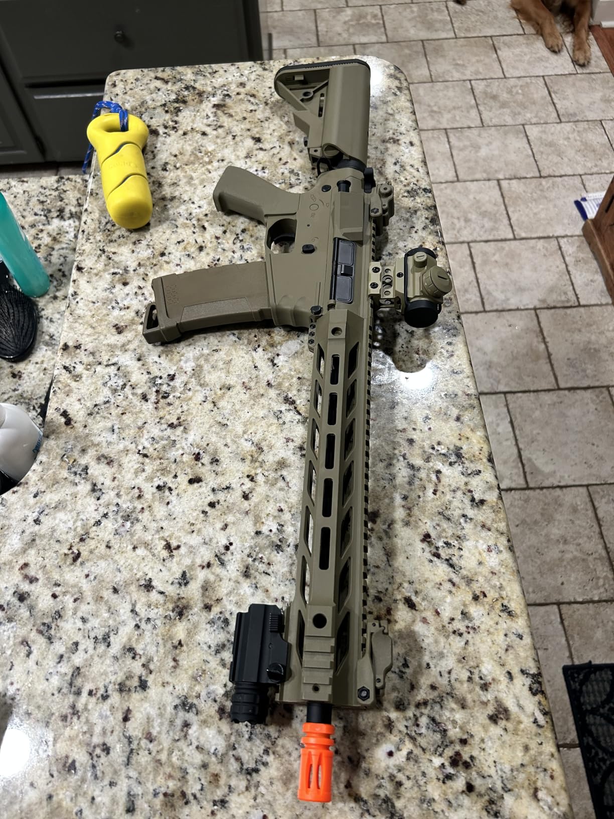 Lancer Tactical Gen 2 Durable Airsoft M4 SPR Interceptor AEG Polymer- Full/Semi-Auto, 1000 Rounds Bag of 0.20g BBS, Battery& Charger Included customer photo 2