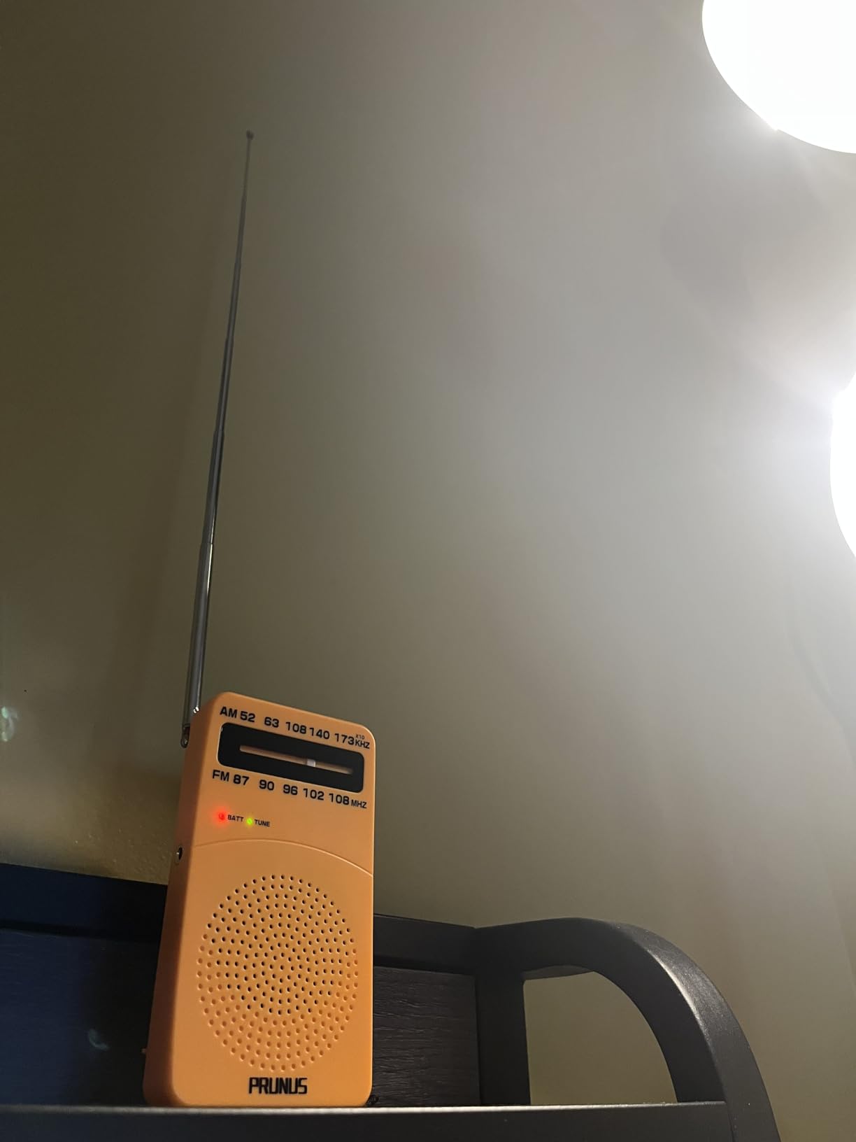 PRUNUS J-166 Portable Radio AM FM, Battery Operated Radio with Tuning Light, Back Clip, Excellent Reception, AM FM Radios Portable, Transistor Radios customer photo 1