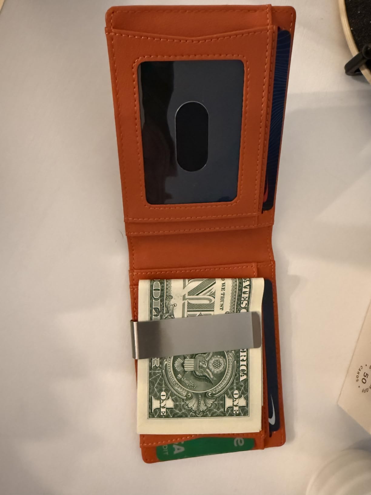 Slim Wallets for Men - Leather Money Clip Mens Wallet - RFID Blocking Front Pocket Bifold Wallet - Thin Credit Card Holder with Gift Box customer photo 1