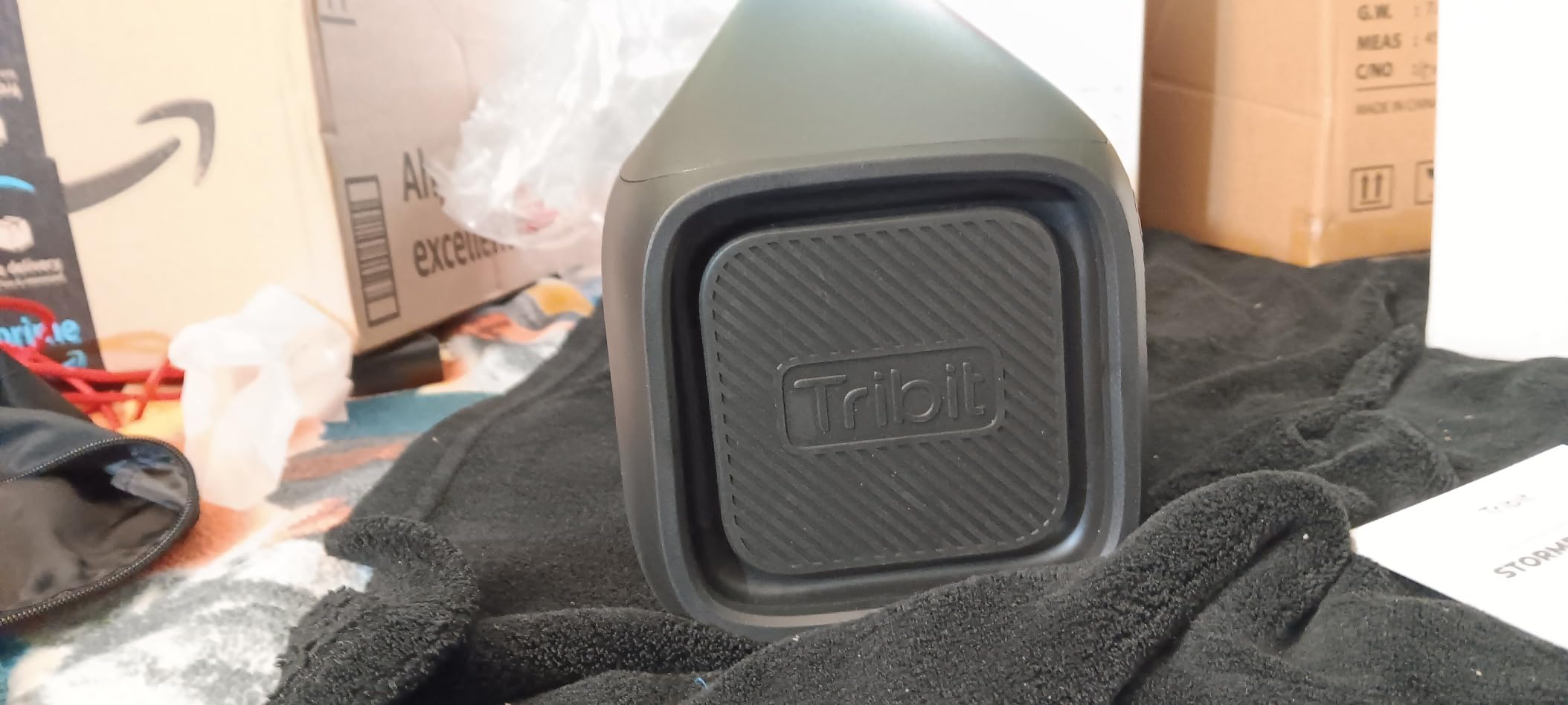 Tribit StormBox Blast Portable Bluetooth Speaker, (140W Peak) 90W Loud Stereo Sound with 30H Playtime, IPX7 Waterproof, LED Light, Wireless, XBass, BT5.3, TWS, Custom EQ, Party/Outdoor/Camping/Beach customer photo 1