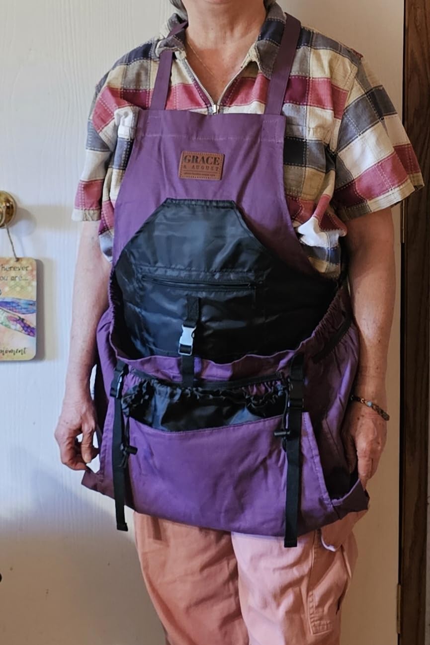 Gardening Apron with Pockets for Women & Men - Garden Apron 7 Pockets & Internal Drawstring Bag - Great Gift customer photo 1