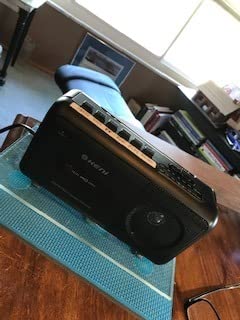 Portable Cassette Tape Player Recorder, AM/FM Radio Cassette Player with Built in Speaker, Headphone Jack, AC or Battery Operated Tape Player, Black customer photo 1