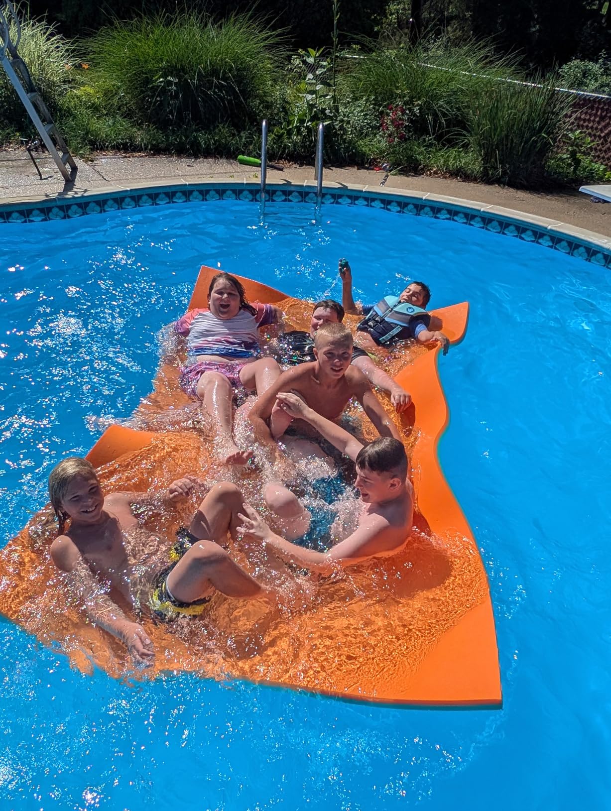 SOWKT Premium Made in USA Lily Pad Floating Mat, 9x6 12x6 18x6 ft - Foam Floating Water Mat for Lake | Lilypad Float Swim Mat for Boat & Pool customer photo 1