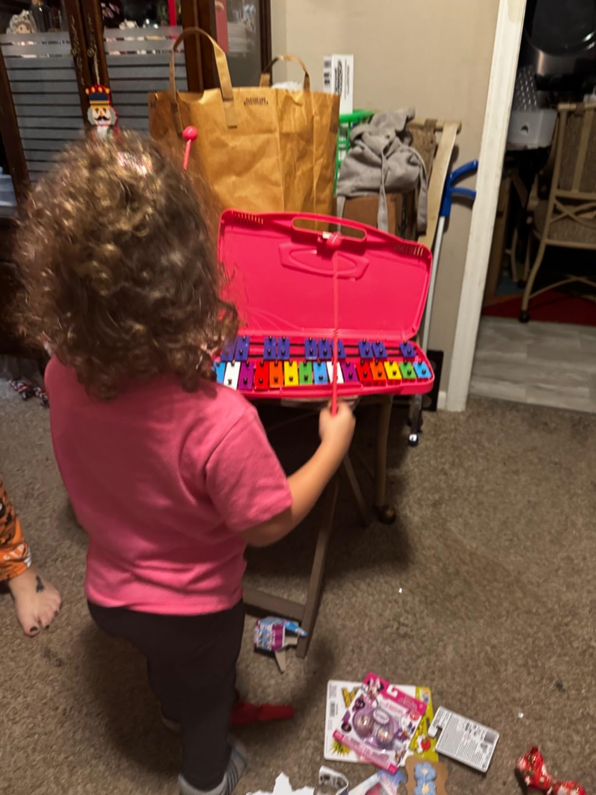 Soulmate Xylophone for Kids 25 Note Xylophone Instrument Professional Glockenspiel Percussion with case and Two Safe Mallets for Beginners, Colorful Metal Keys customer photo 1