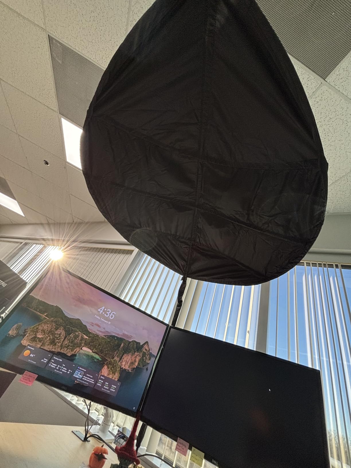 TopShade Office Cubicle & Desk Shade - The Original Adjustable Desk Privacy & Light-Blocking Portable Shade for Workstations, Offices, and Cubicles customer photo 1
