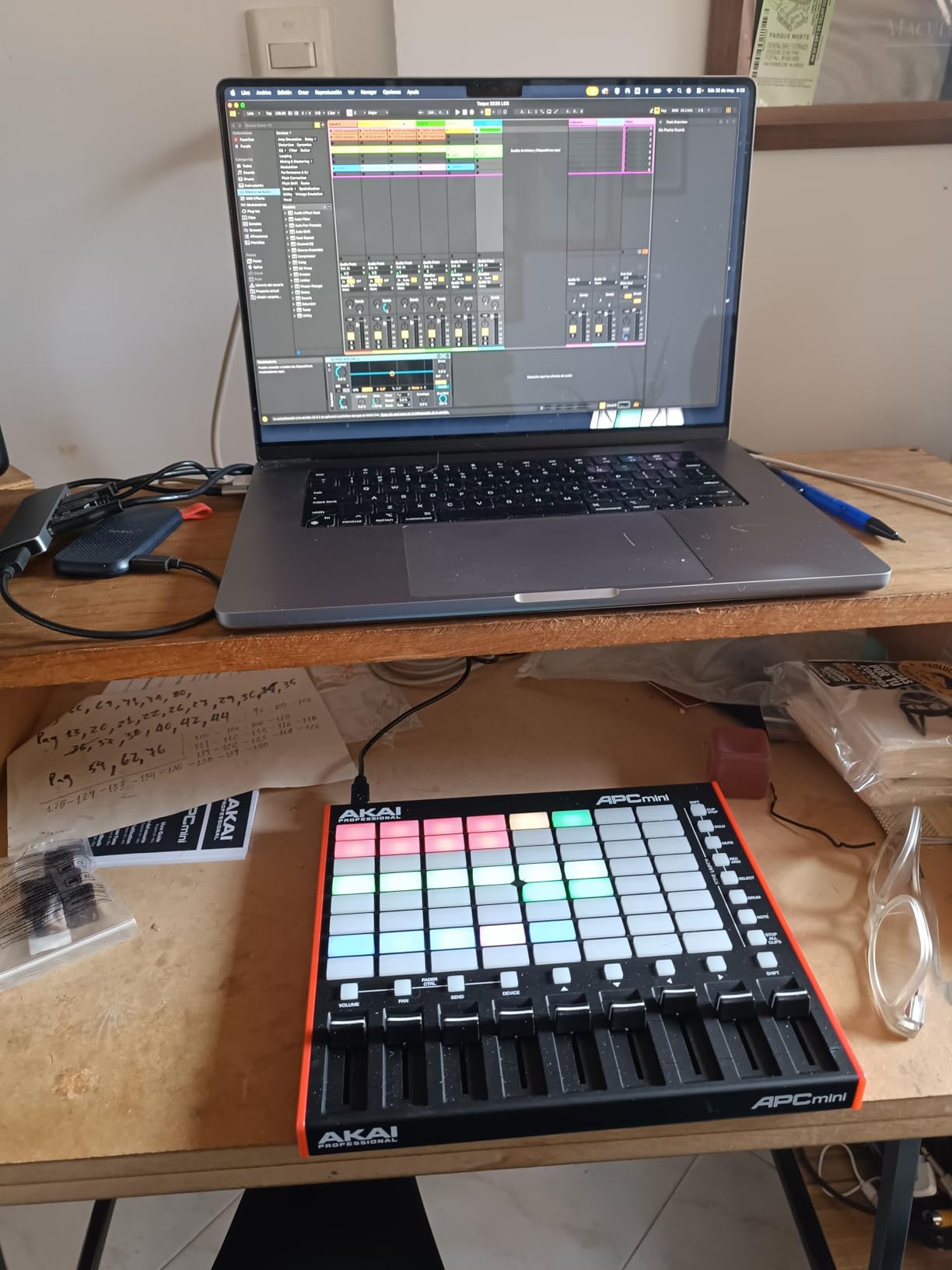 Akai Professional APC Mini MK2 - USB MIDI Pad Controller for Clip Launching with Ableton Live Lite, 64 RGB Pads, Drum and Note Mode and MIDI Mixer customer photo 1