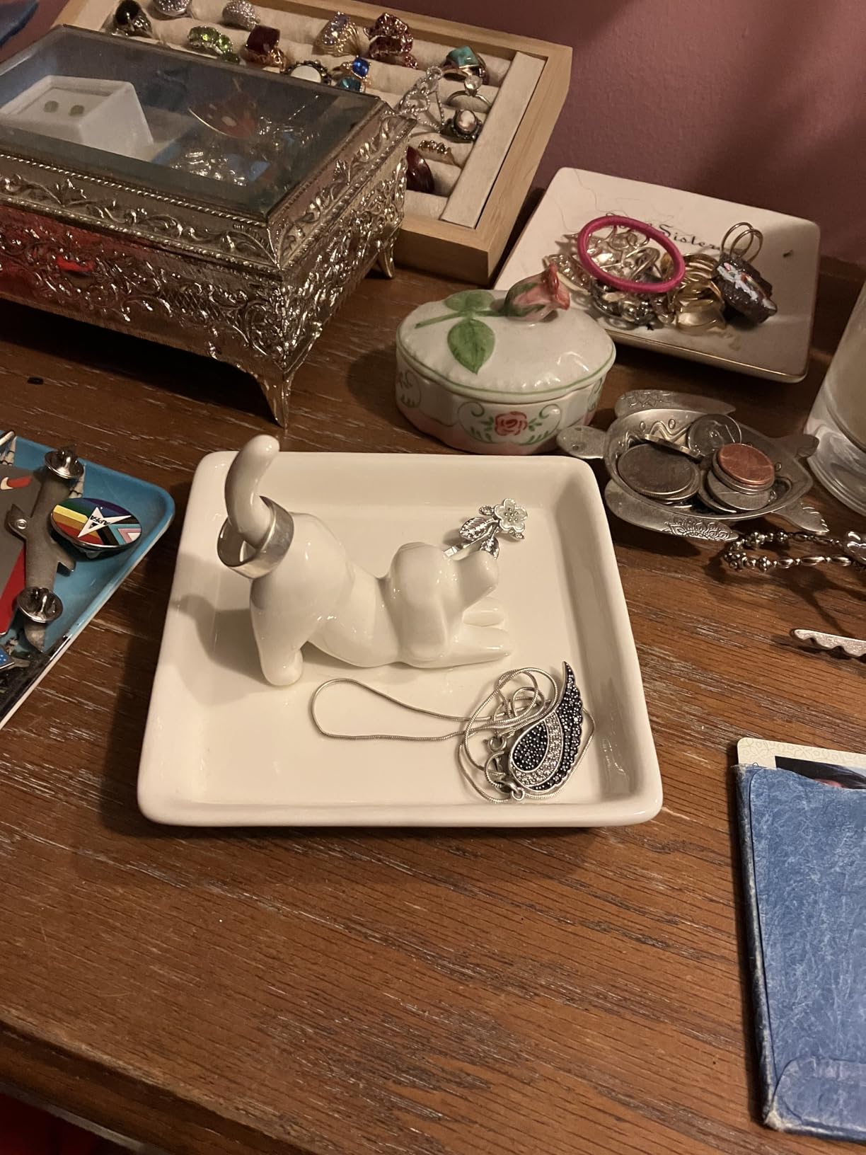 PUDDING CABIN Dog Mom Gifts for Women, Dog Ring Holder Dish Jewelry Holder, Dogs Lover Gift for Women Friends Female Mom Grandma Aunt as Mothers Day Birthday Wedding Christmas Gift customer photo 1