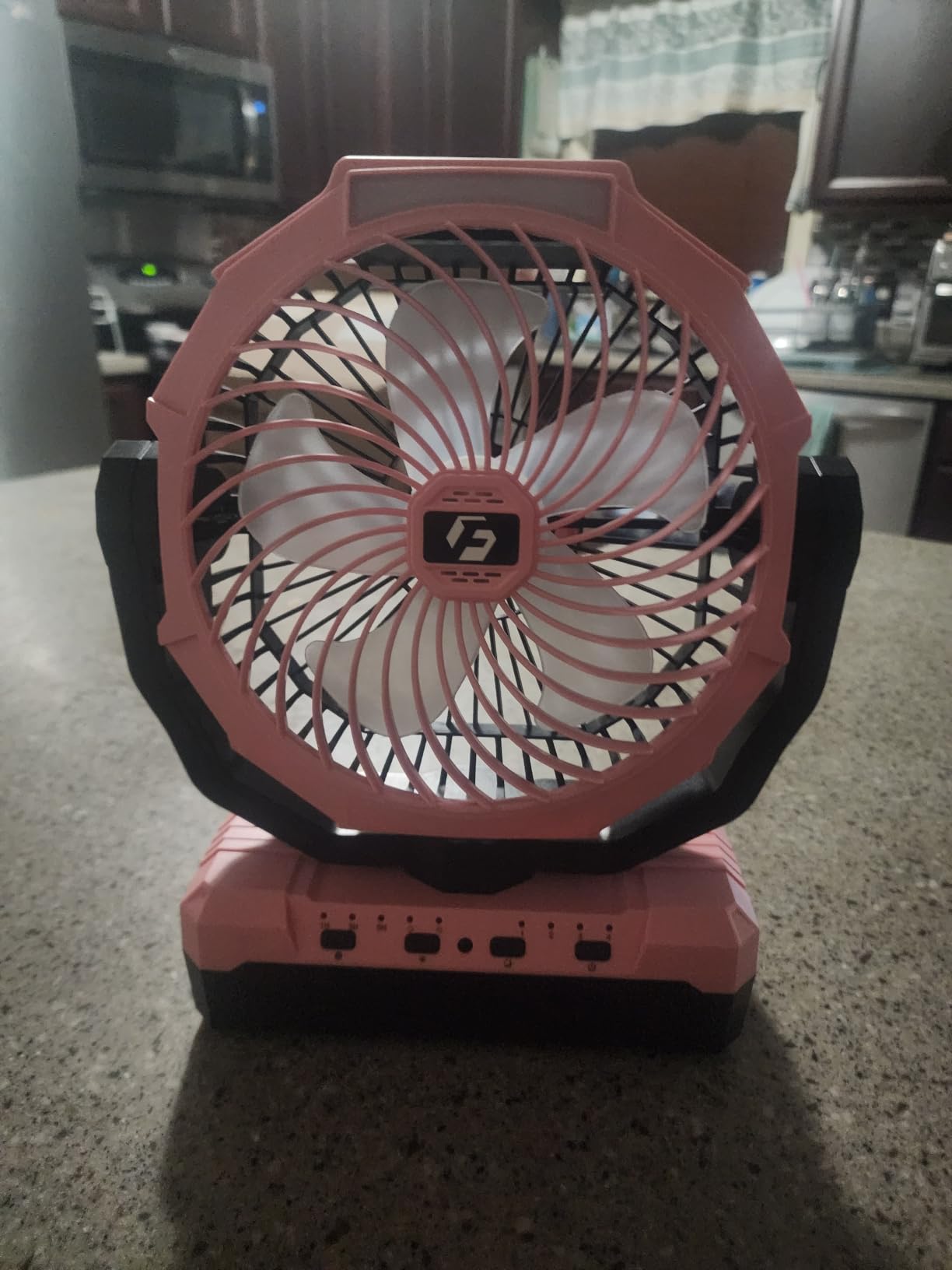 FRIZCOL 3-in-1 Camping Fan - Portable Fans Rechargeable - 24000mAh Battery Powered Fan with Light & Remote for Indoor, Outdoor, Tent, Travel, Fishing, Jobsite, Gifts for Men Dad Him - Green customer photo 1