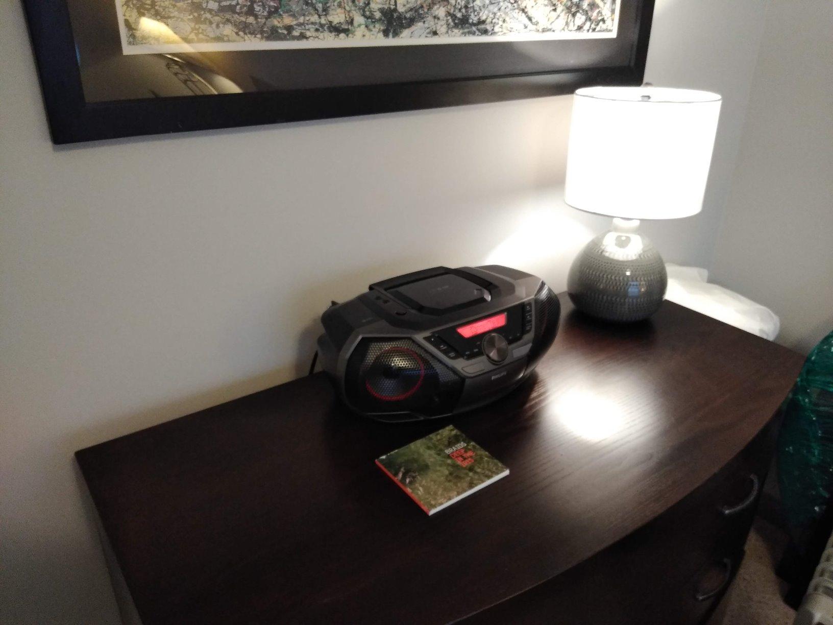 Philips Portable CD Player Boombox Bluetooth with Cassette Player All in one Powerful Stereo Boom Box CD Player for Home Mega Bass Reflex Speakers, Radio/USB/MP3/AUX Input with Backlight LCD Display customer photo 1